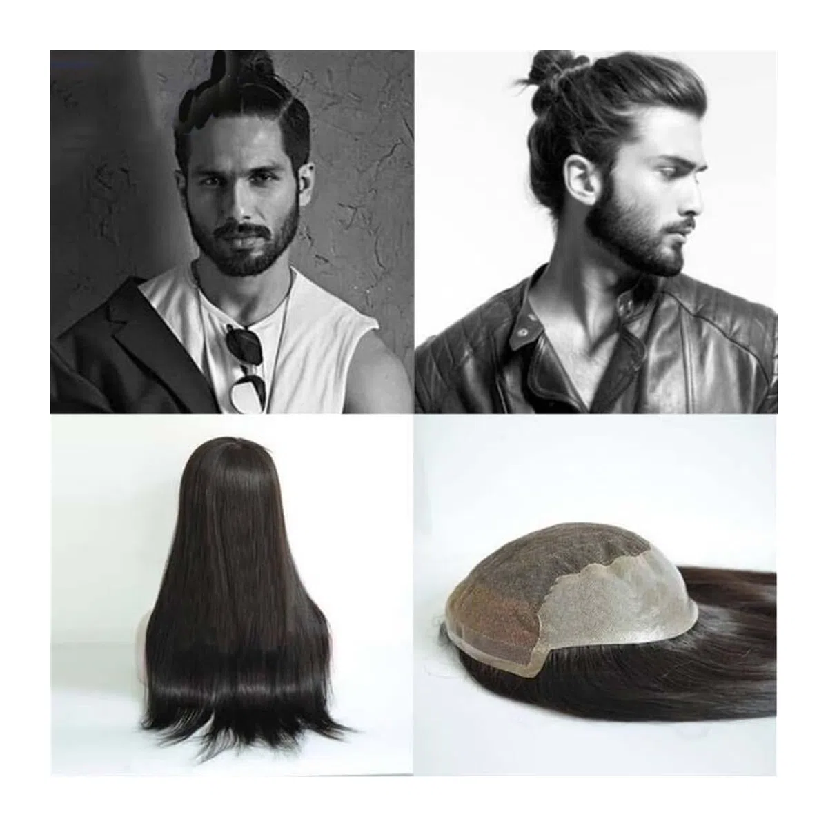 Peluca de Pelo Peluca Unidad de cabello for hombres Toupee Línea de cabello natural 12-18 "Encaje suizo transpirable con sistemas de reemplazo de cabello humano Pu for hombres con pérdida de cabello P