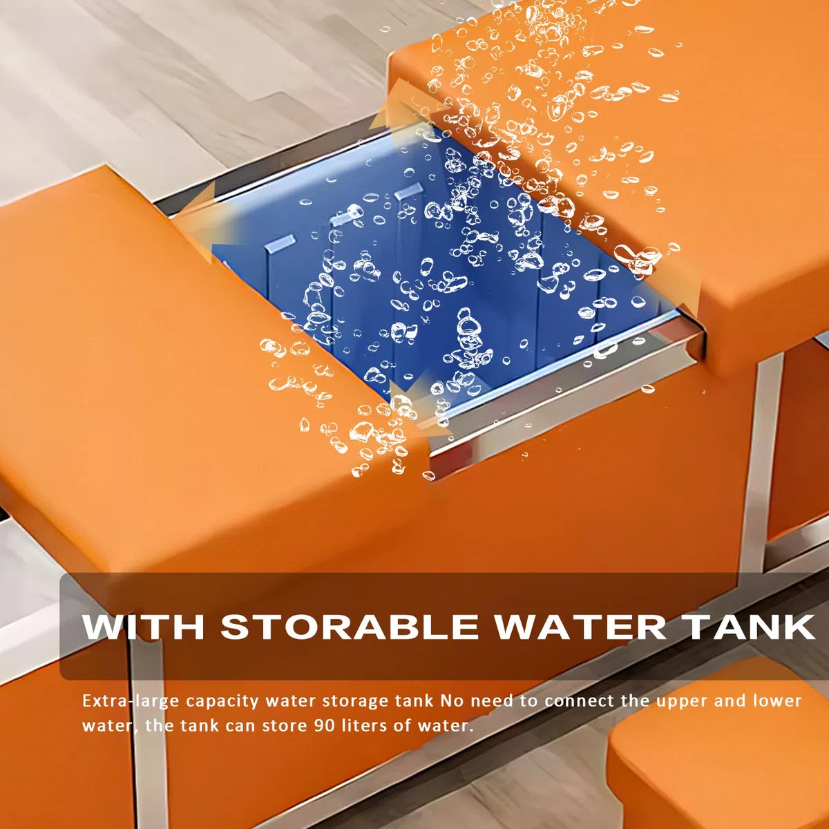 Lavabo para champú HHEvergreenEnsem, mesa de masaje, lavabo acrílico para