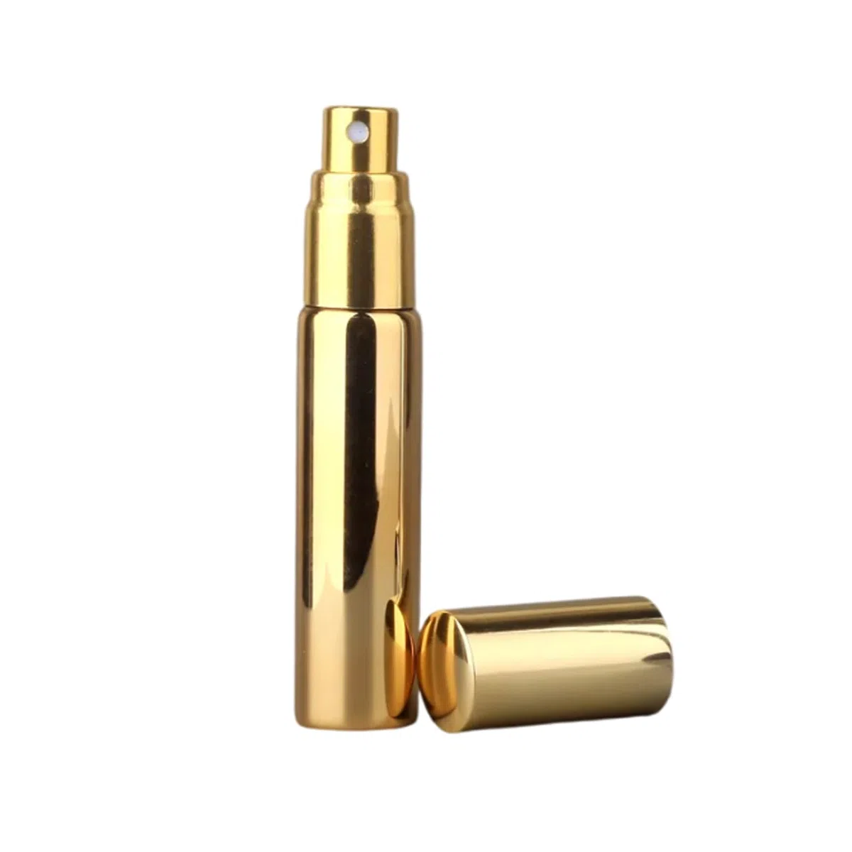 Botella de Perfume Recargable de Vidrio UV portátil, 100 unids/Lote, atomizador de 10ML, Botellas de Muestra, Envase Cosmético Vacío