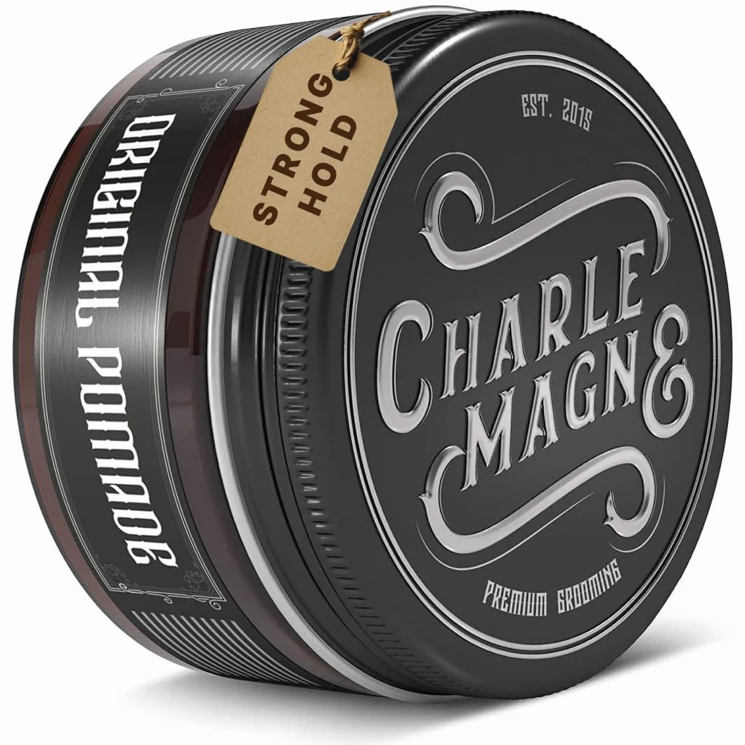 Charlemagne Original Hair Pomada para hombres, 100 ml – Crema para el cabello a base de agua para hombres – Desarrollada por Barberos, fabricada en Alemania (60 g (paquete de 1), Fuerte fortaleza)