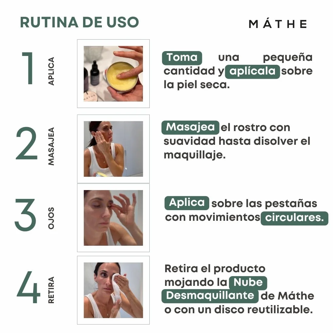 Bálsamo Desmaquillante Natural de Lavanda — Fortalece Pestañas y Elimina Maquillaje Waterproof — Piel Sensible (100 g)