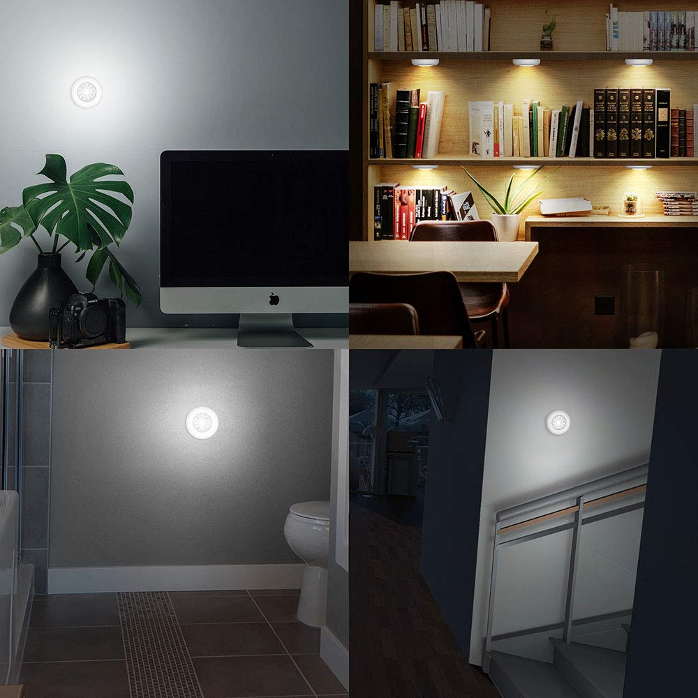 Portable Touch LED Puck Lights for Versatile Spaces