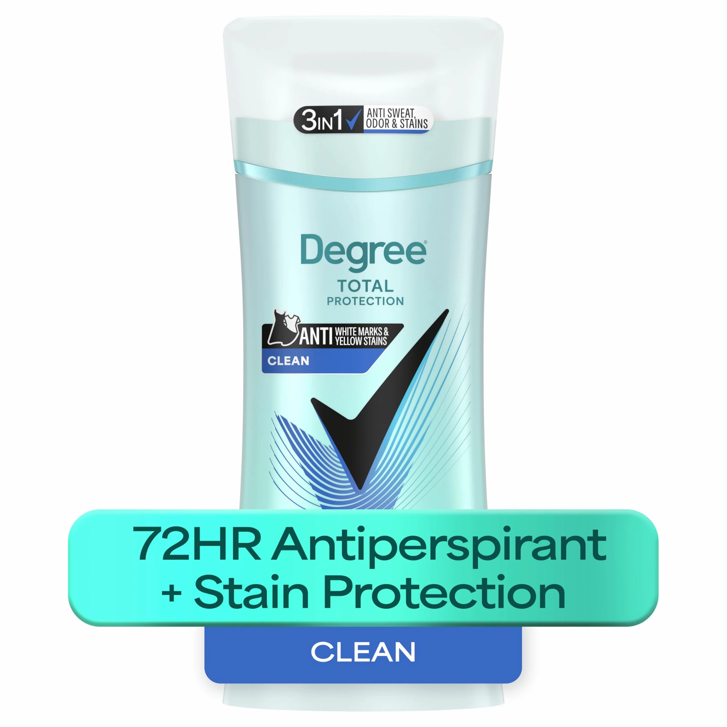 Degree Women Antiperspirant Deodorant Stick Twin Pack, Pure Clean 2.6 oz by Degree