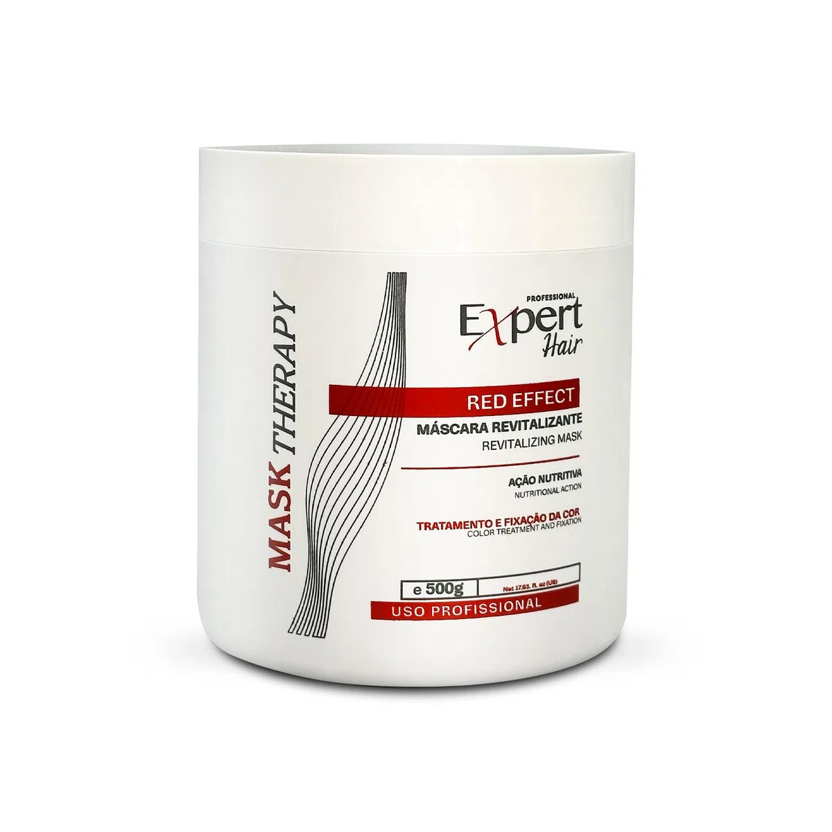 Expert Mascarilla Revitalizante Capilar Efecto Hidra Rojo Oro (Rojo)