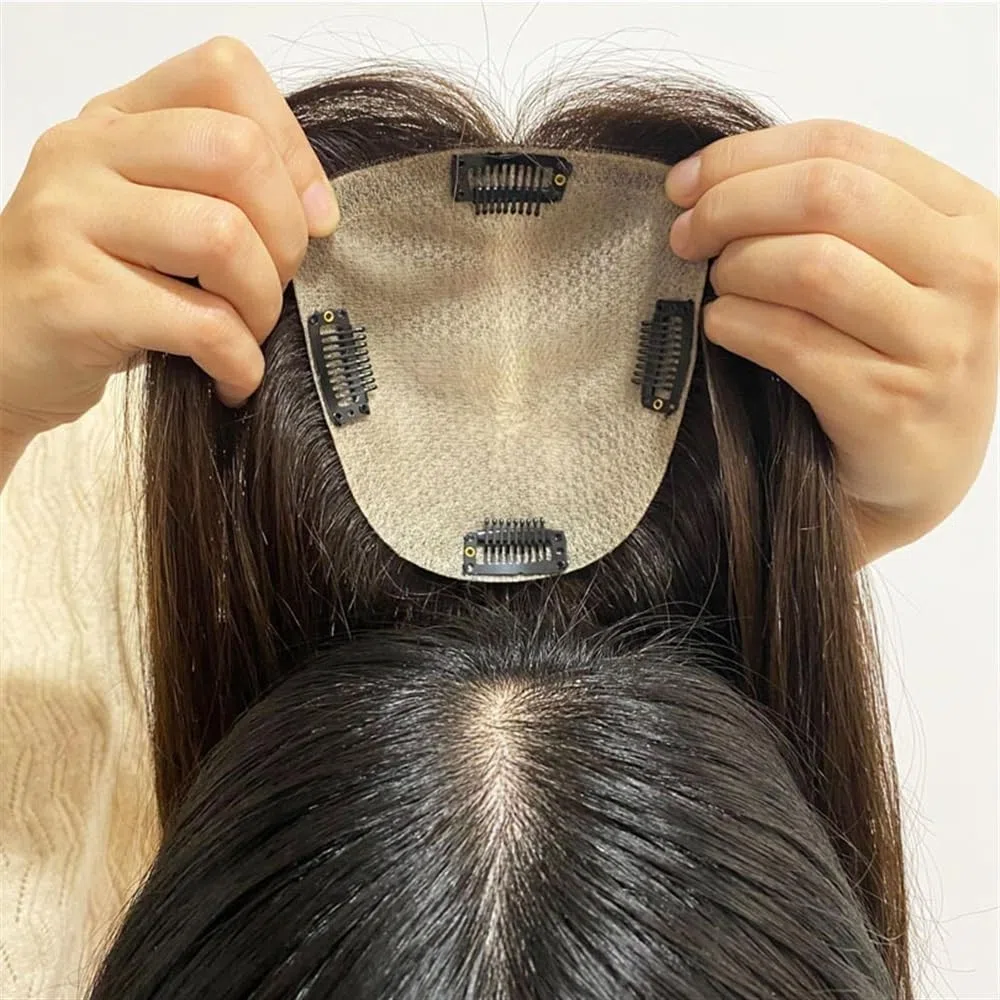 Flequillo Francés Postizo, Flequillo Postizo Pelo, Postizos for el cabello for mujer, piezas con clip for rizos(18 Inch)