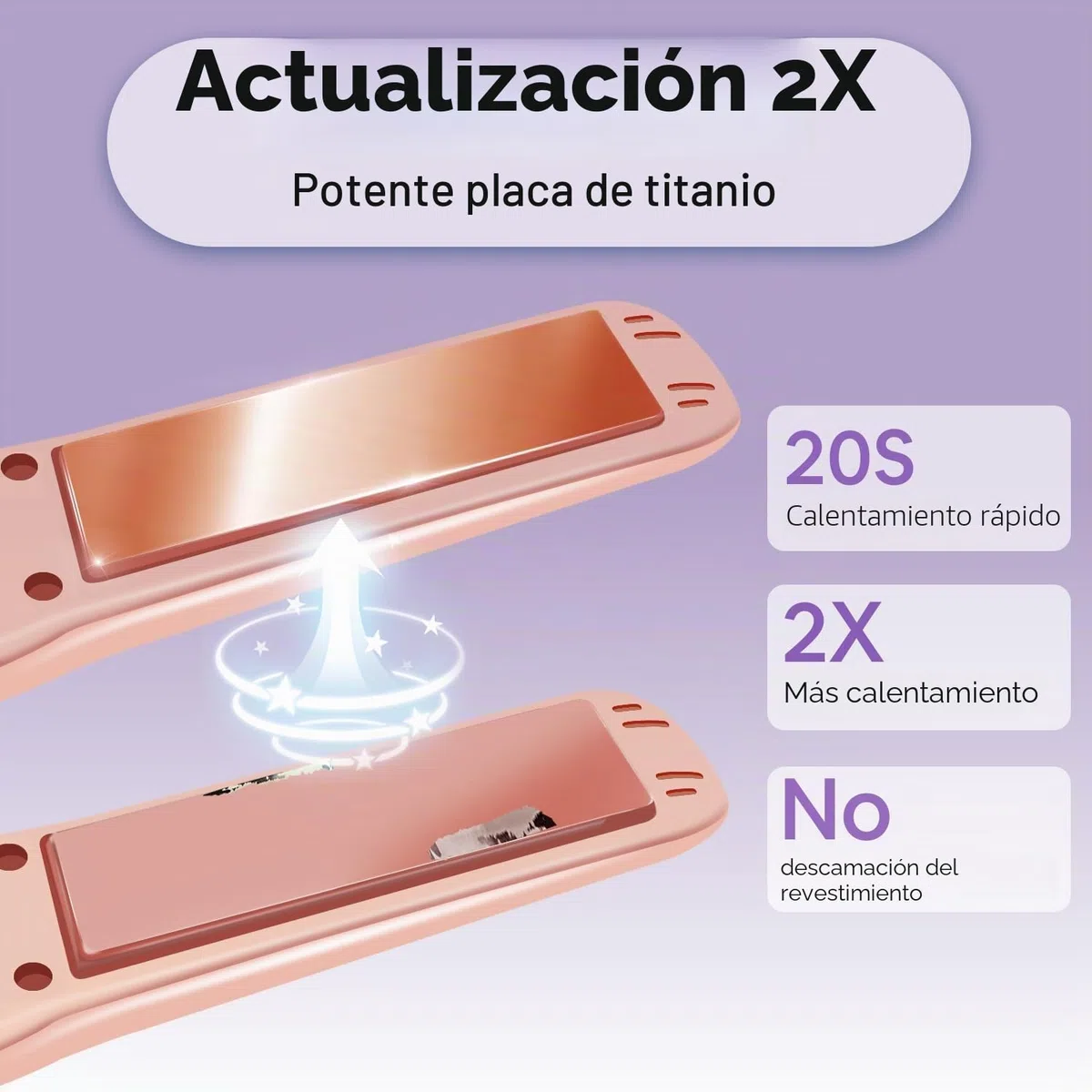 Sunmay Voga - Plancha y rizadora inalámbrica 2 en 1, mini plancha plana para retoques de cabello corto y fino, varita rizadora portátil de viaje y plancha alisadora con recargable por USB