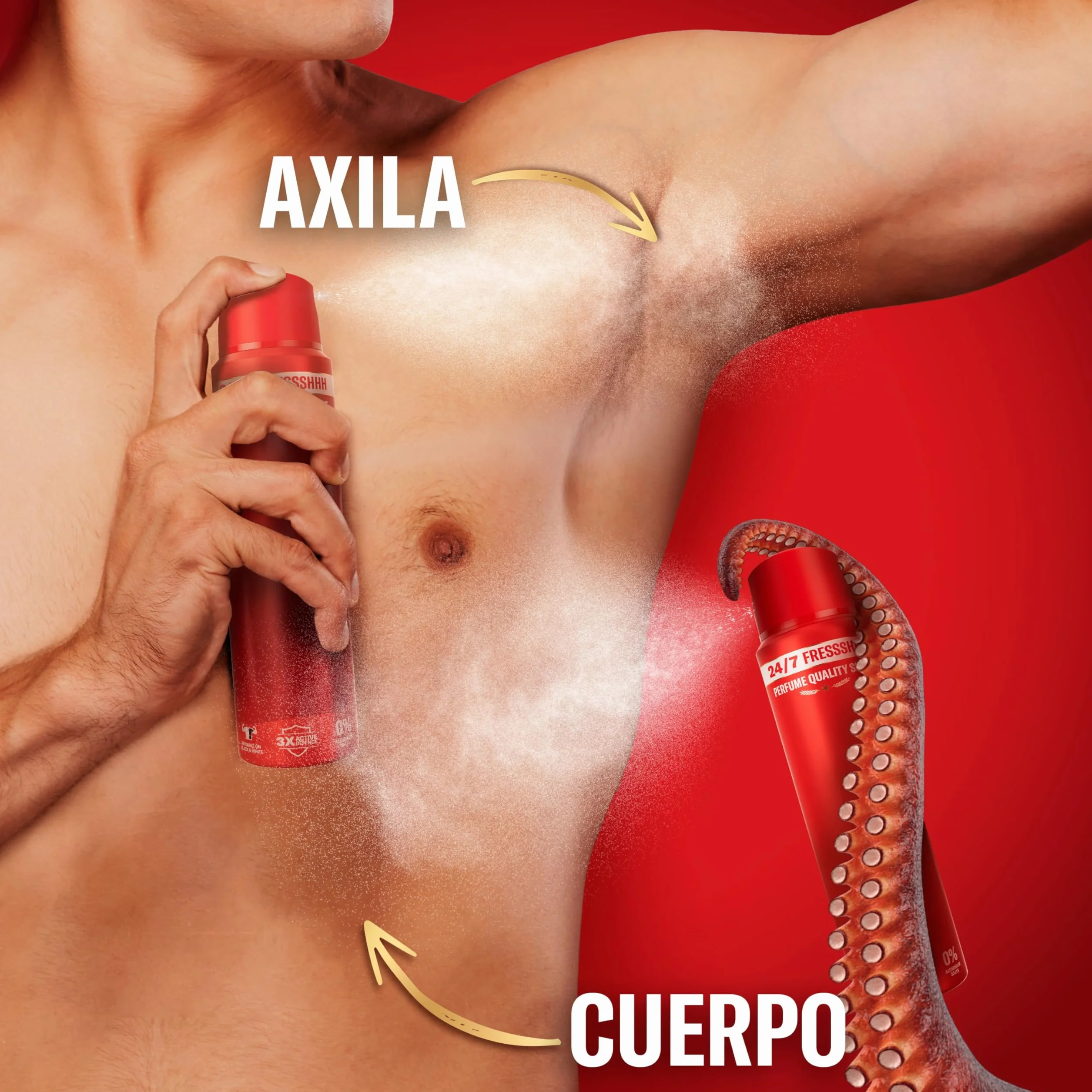 Old Spice Original Desodorante Corporal En Spray Para Hombres 150 ml, Fresco 24 Horas, Todos Los Días Con Uso Diario, Perfume Duradero, Fragancia Excepcional, Protección Contra El Mal Olor