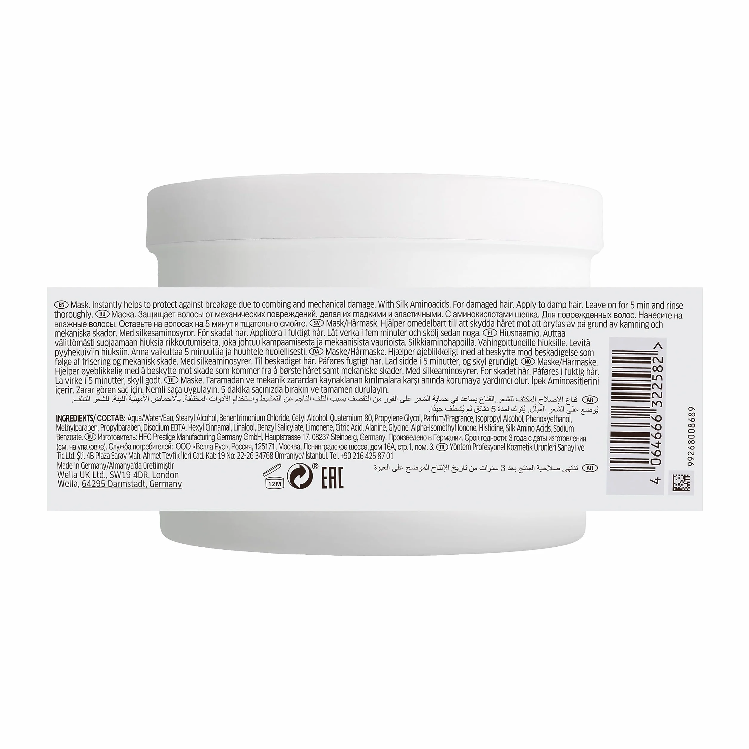 Wella Professionals FUSION Mascarilla Capilar de Reparación Intensa - Tratamiento Hidratante para Cabello Seco y Dañado -Brillo y anti roturas