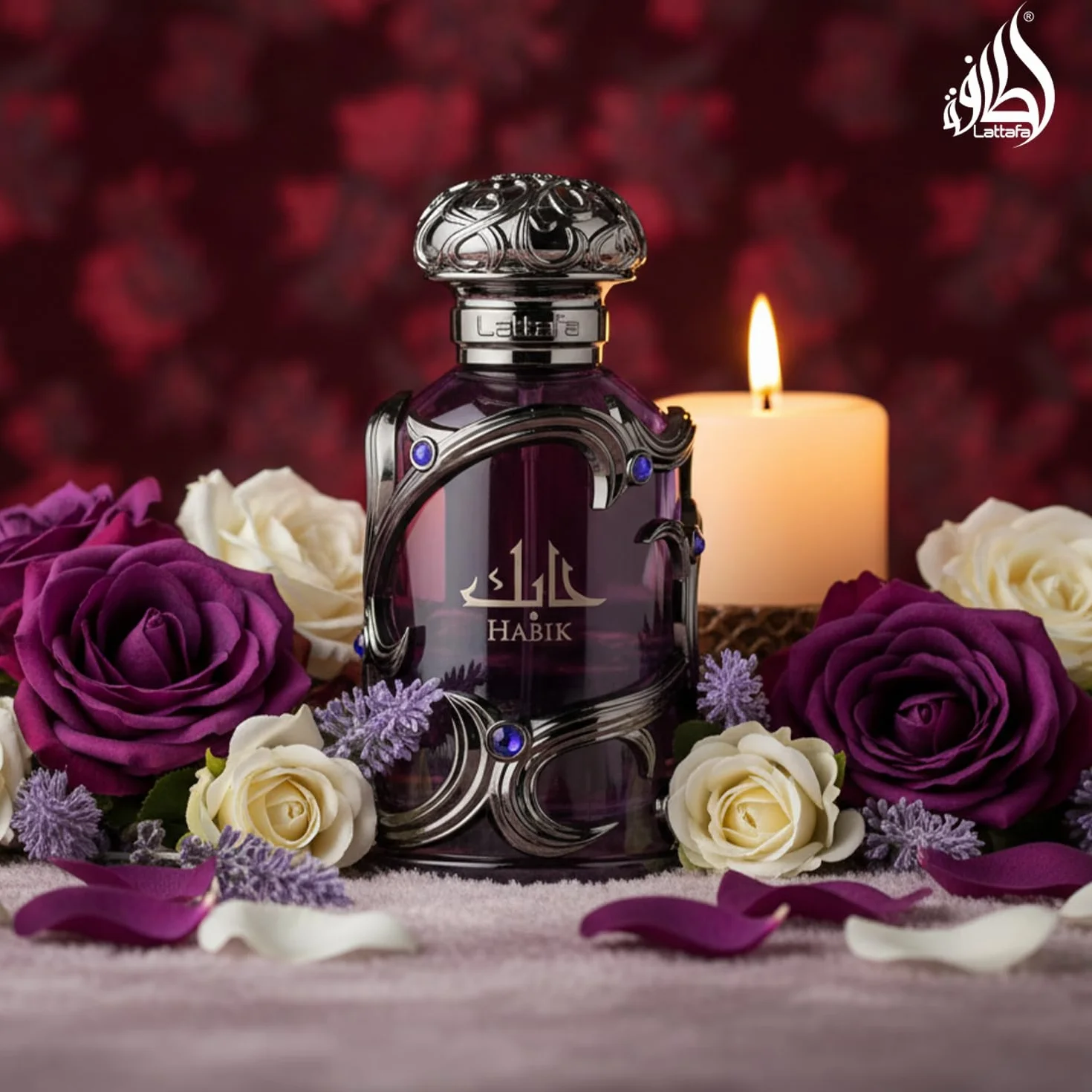 Lattafa Habik – Ámbar, Aromático, Amaderado, Almizclado, Eau de Parfum Spray de Larga Duración para Hombre, 100 ml
