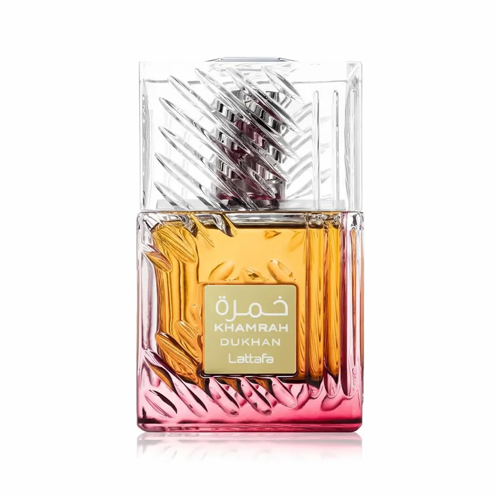 Perfume Khamrah Dukhan EDP de Lattafa 100 ml, perfume unisex - Pimento picante ahumado
