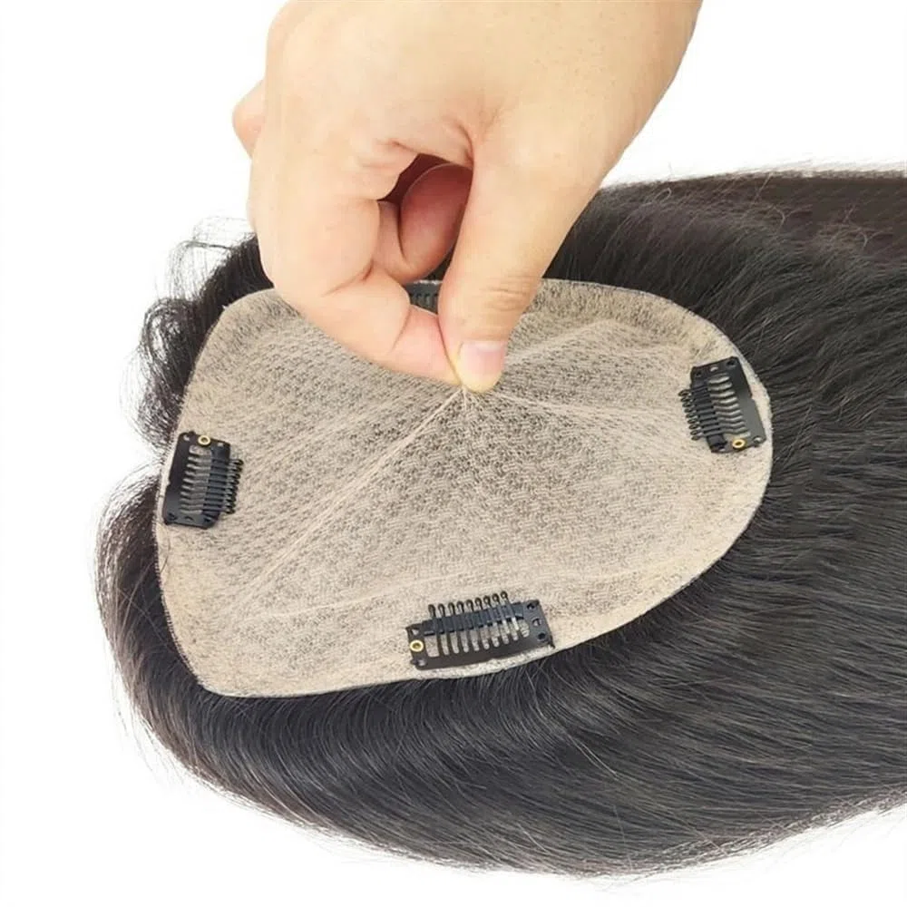 Flequillo Francés Postizo, Flequillo Postizo Pelo, Postizos for el cabello for mujeres, postizos con clip for dar volumen(12 Inch)