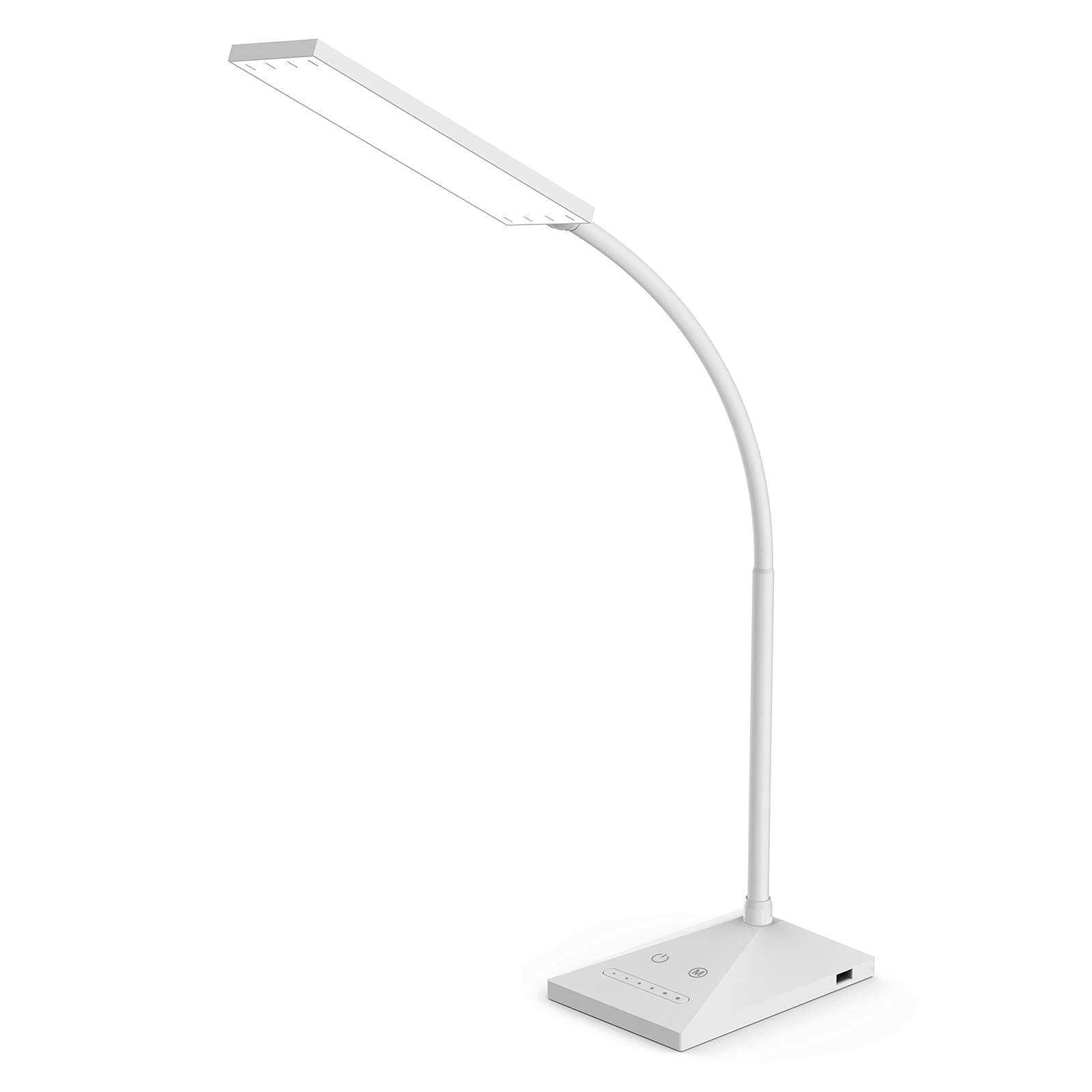 Dimmable LED Desk Lamp with USB Charging Port