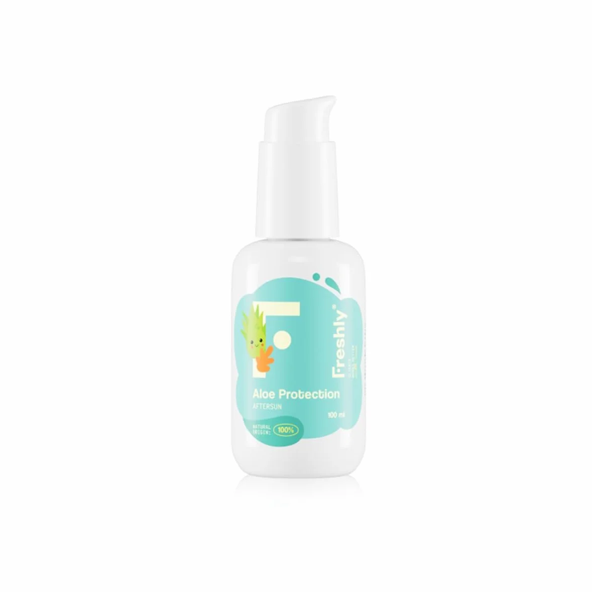 Freshly Cosmetics | Aloe Protection Aftersun | Aftersun con Aloe Vera para Bebés y Niños | 100 ml | Loción Refrescante e Hidratante para Piel Sensible