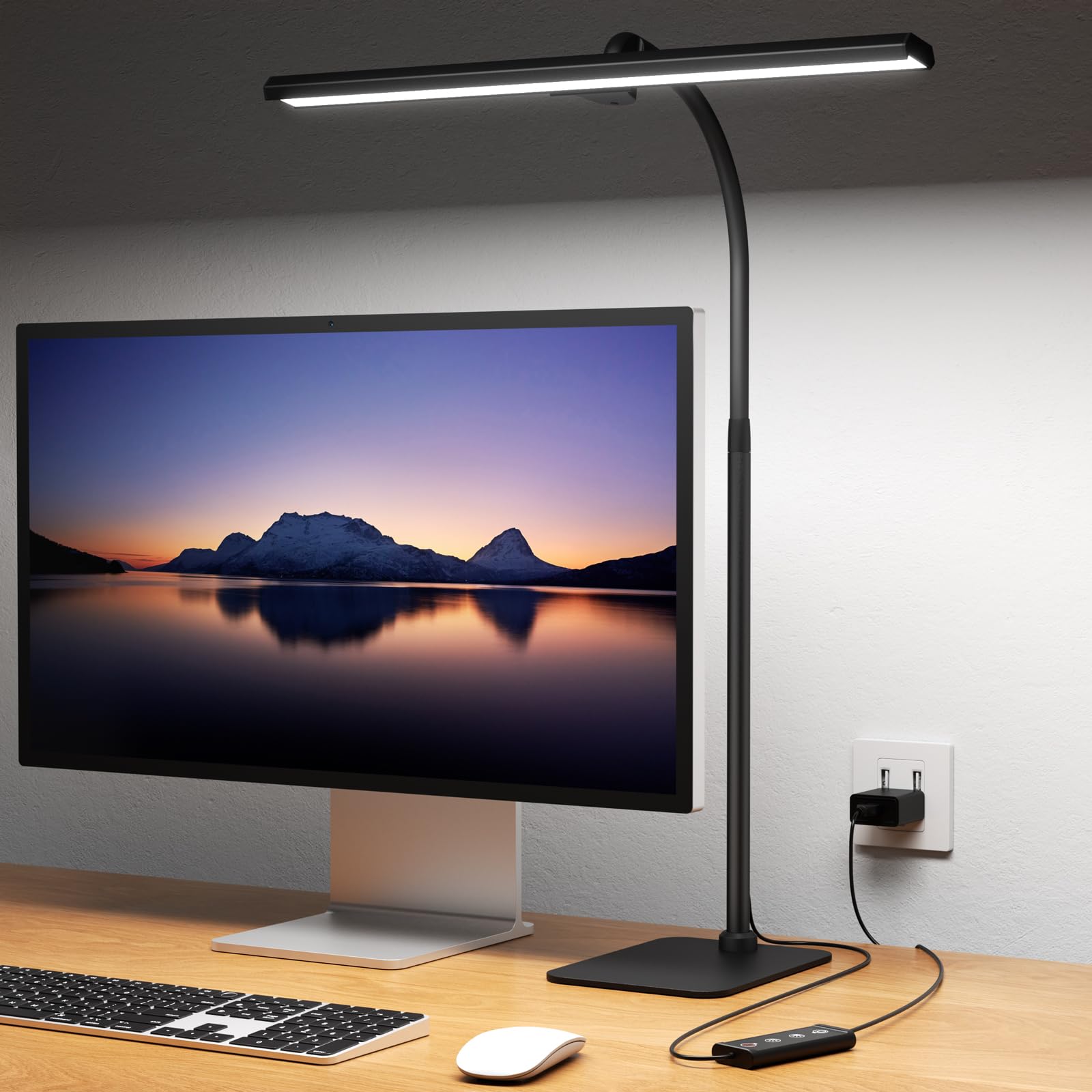 Architect LED Desk Lamp with Adjustable Gooseneck and Dimmable Settings