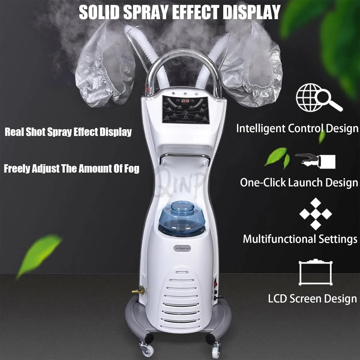 Vaporizador para el cuidado del cabello y el cuero cabelludo, vaporizador capilar con microneblina, desintoxicante del cuero cabelludo, inicio con un solo toque, ajuste libre del volumen de vapor