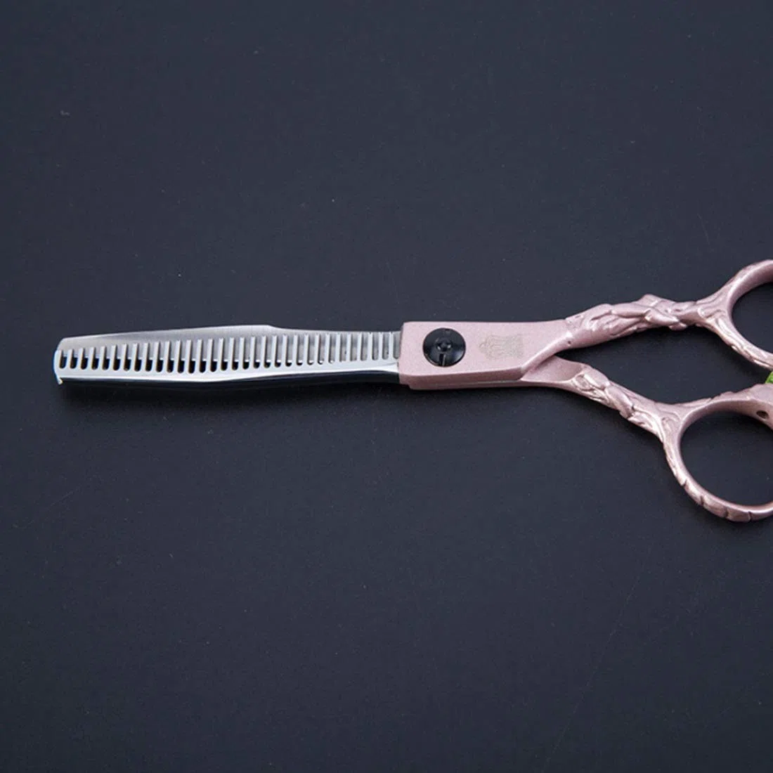 Tijeras de peluquería Profesionales, 6 Tijeras de peluquería de Acero Inoxidable, Kit de Corte de Pelo, Tijeras Planas y dentadas para barbería, Color Plata y Gris Oscuro.