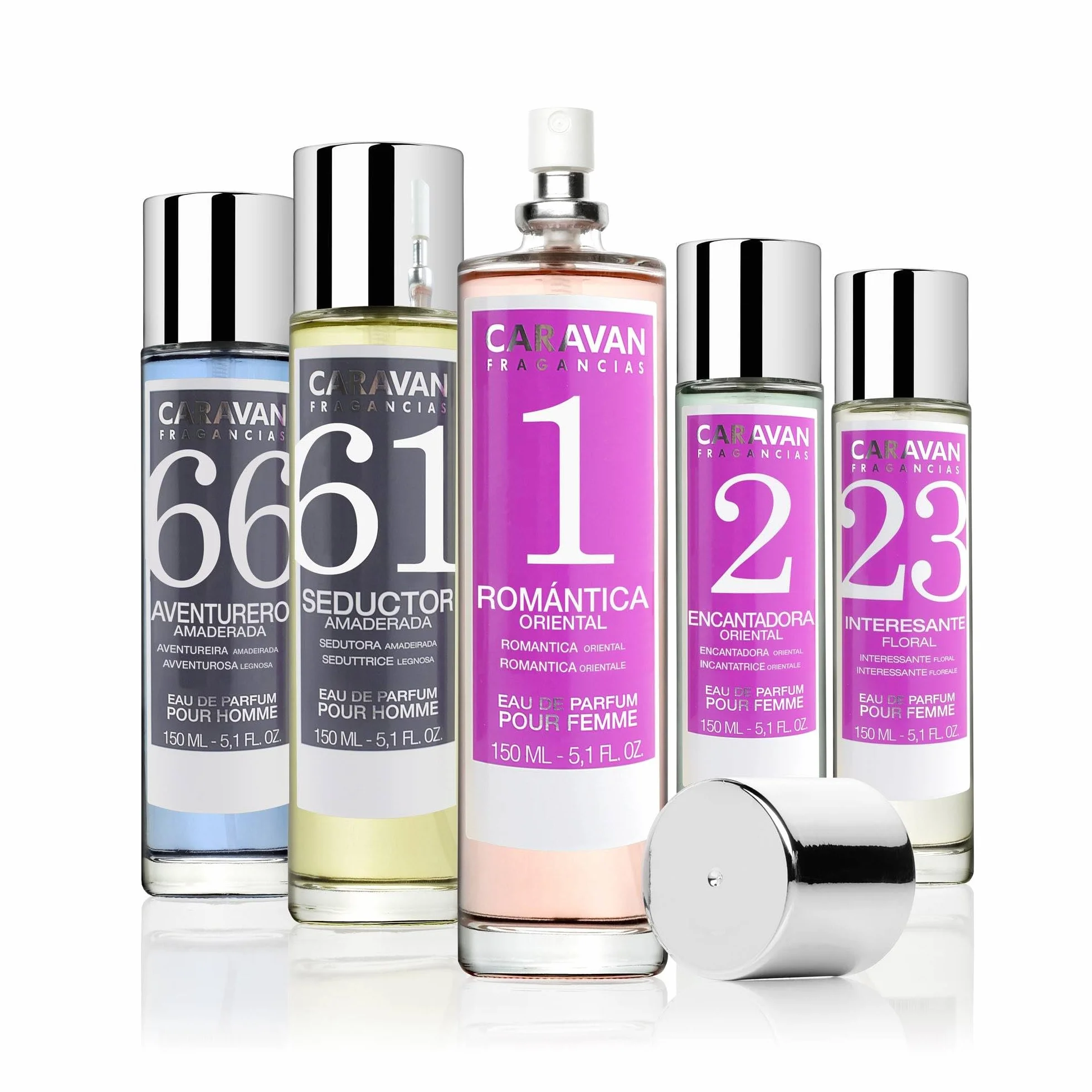 CARAVAN FRAGANCIAS - CAJA DE REGALO con 2 Perfumes Nº58 de 150 ml, para hombre