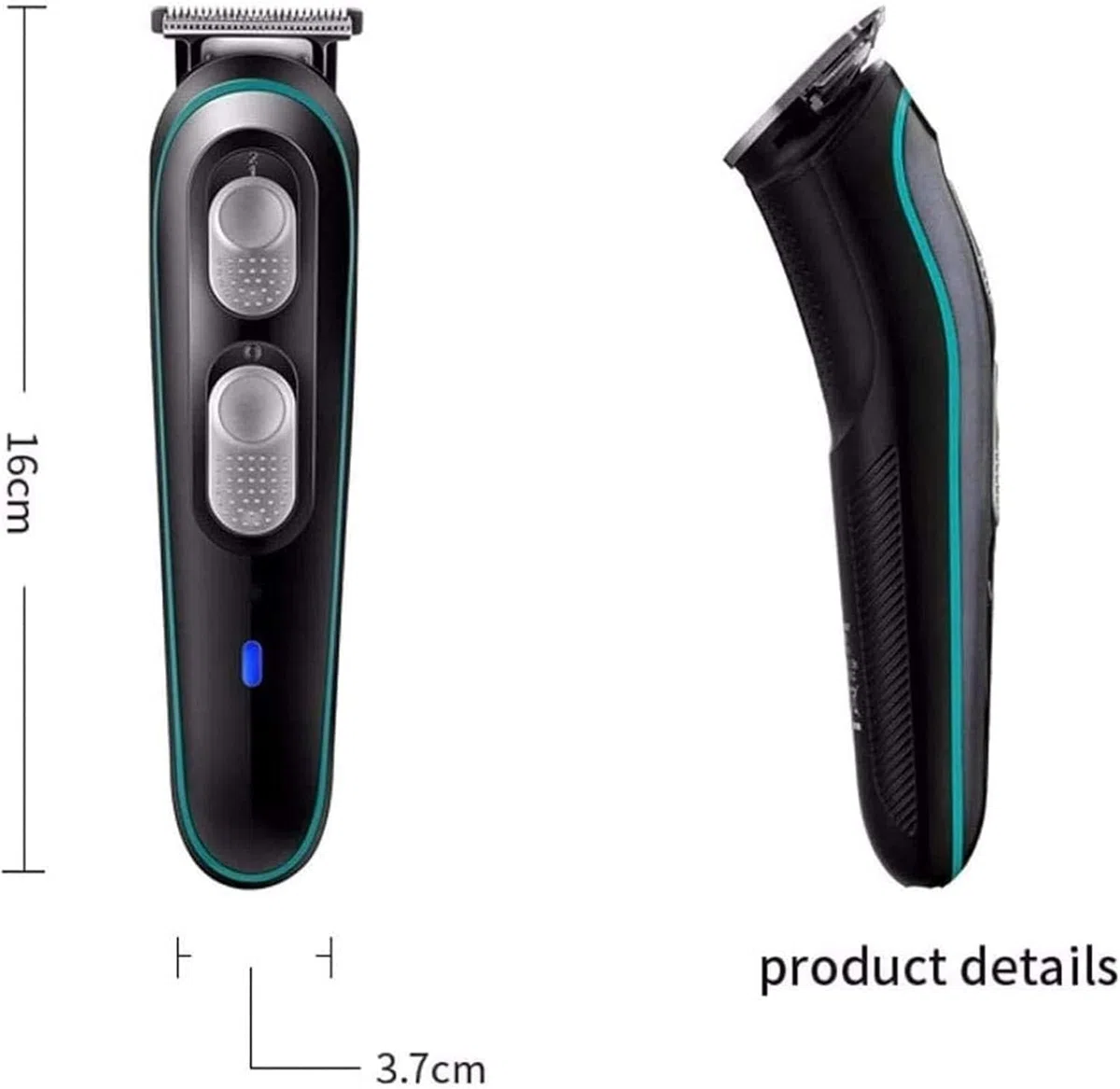 Cortapelos inalámbrico recargable para familias, kit de corte de pelo eléctrico de 7 piezas para principiantes, regalos del día de San Valentín para él
