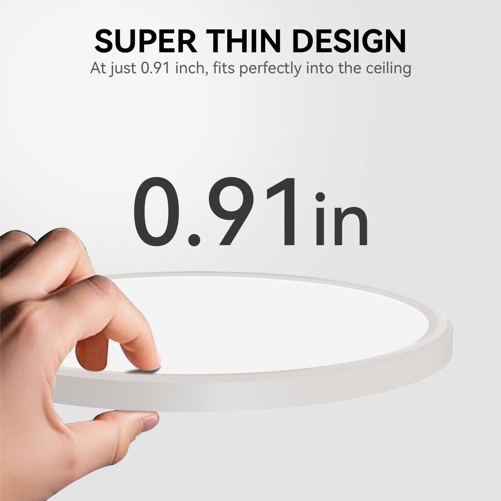 Ultra-Slim LED Ceiling Light, 5000K Daylight