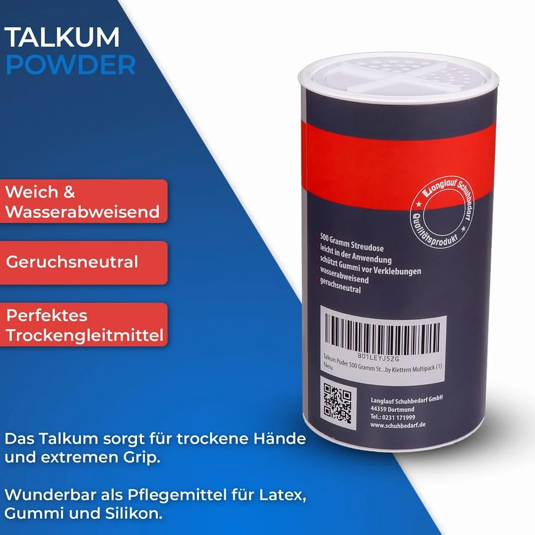 talkum Polvos Bote 500 gramos para deportes Taller Hobby Escalada