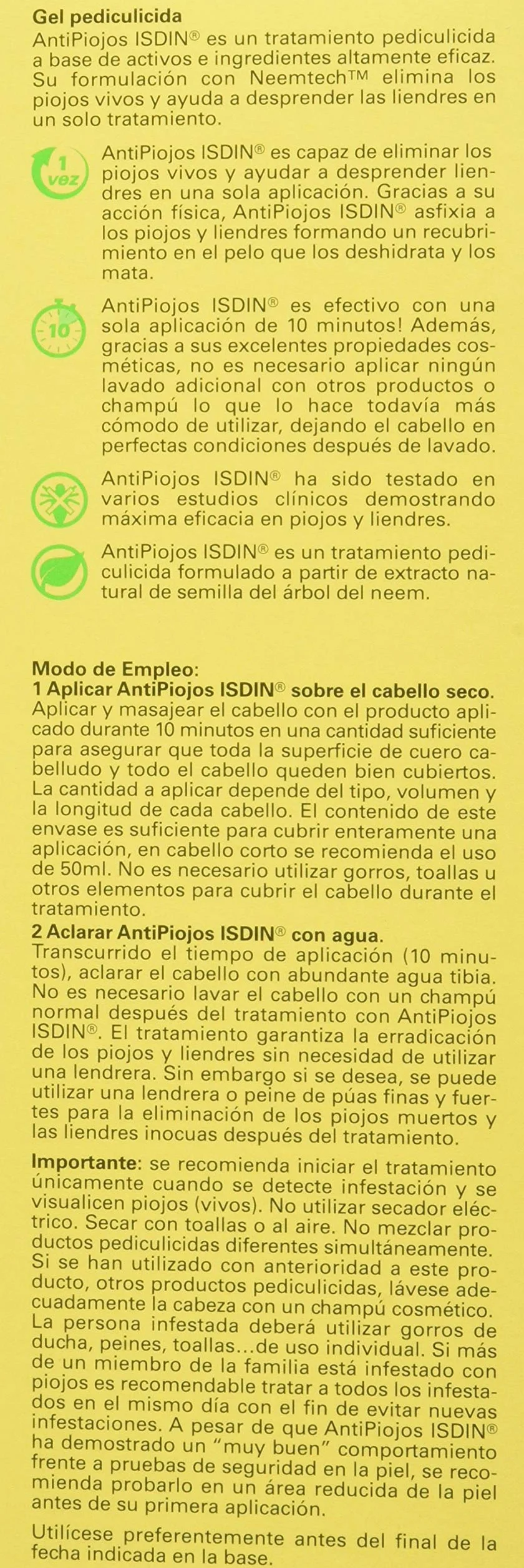 ANTIPIOJOS ISDIN 100ML