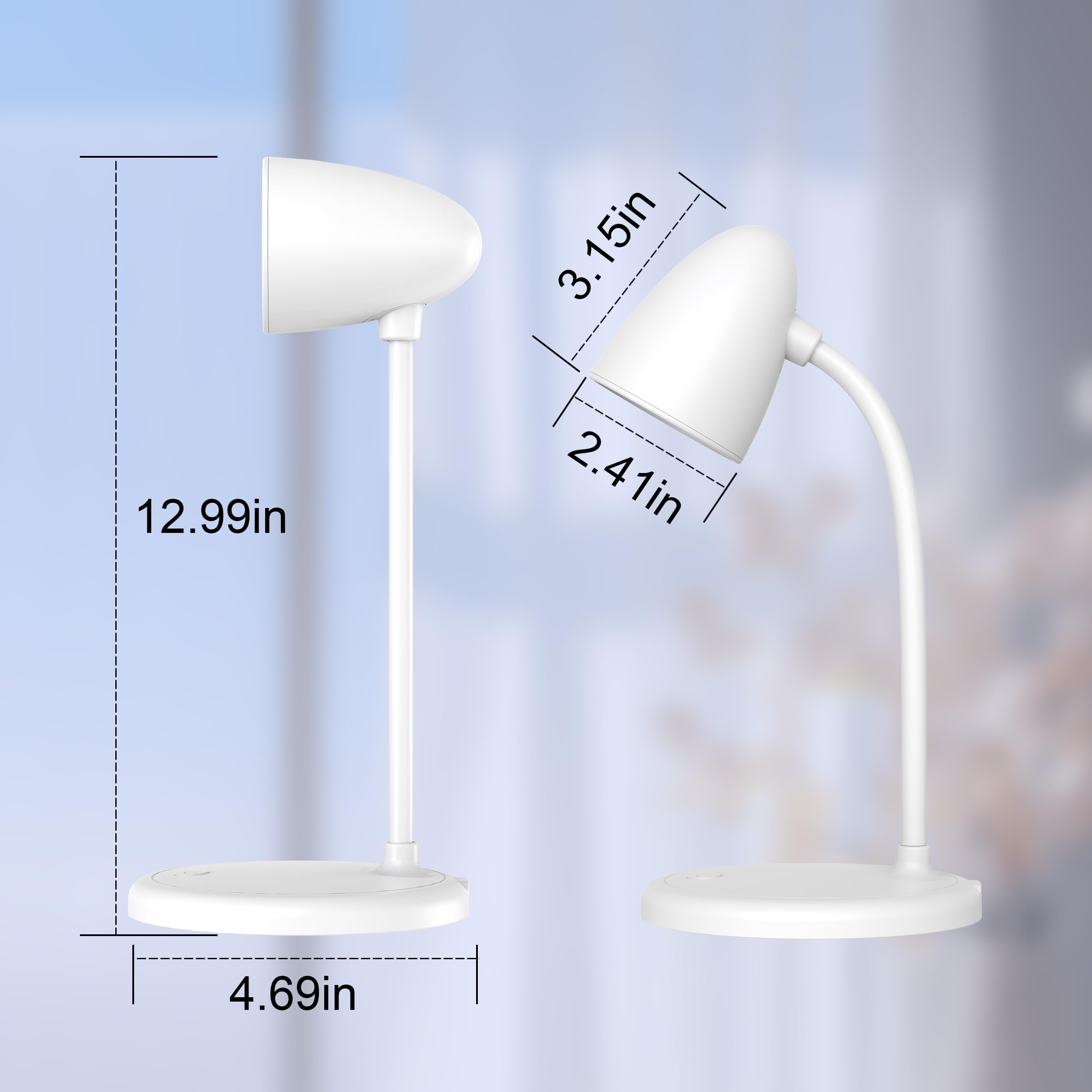 Flexible LED Desk Lamp with Adjustable Color and Brightness
