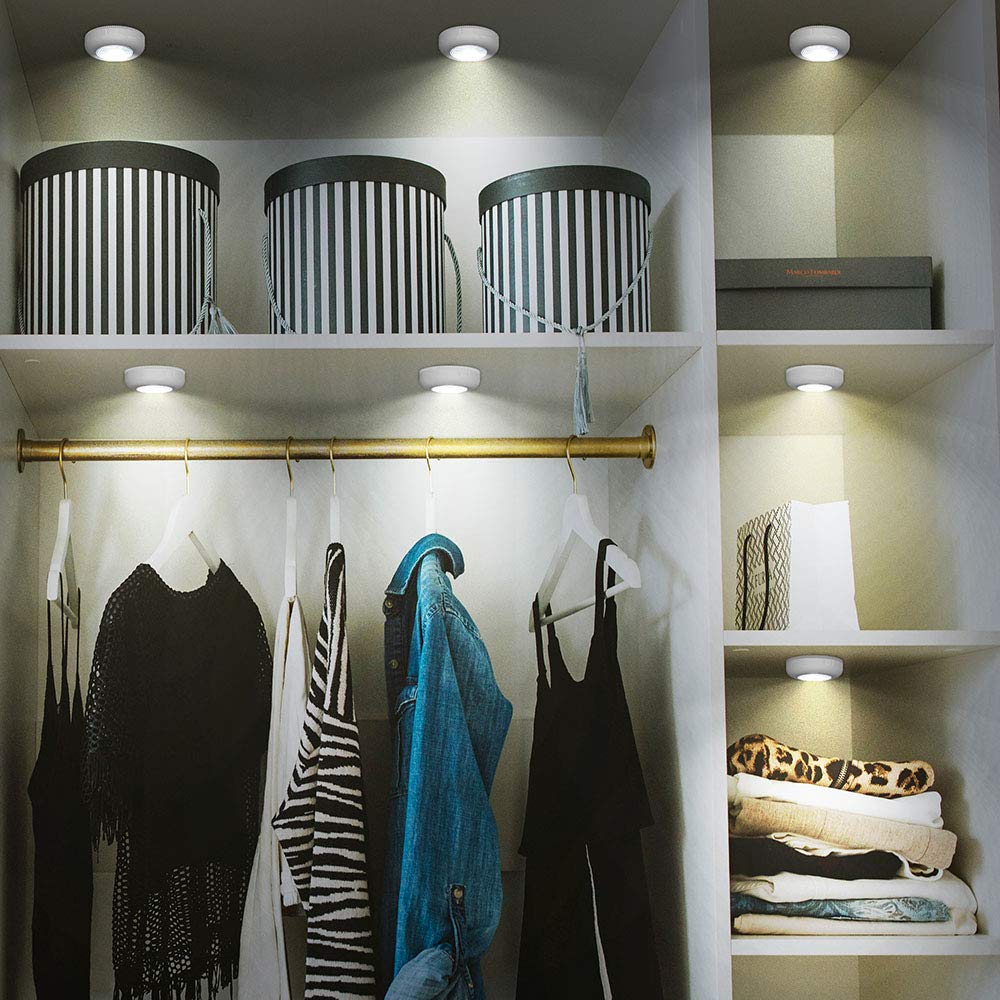 Portable Touch LED Puck Lights for Versatile Spaces