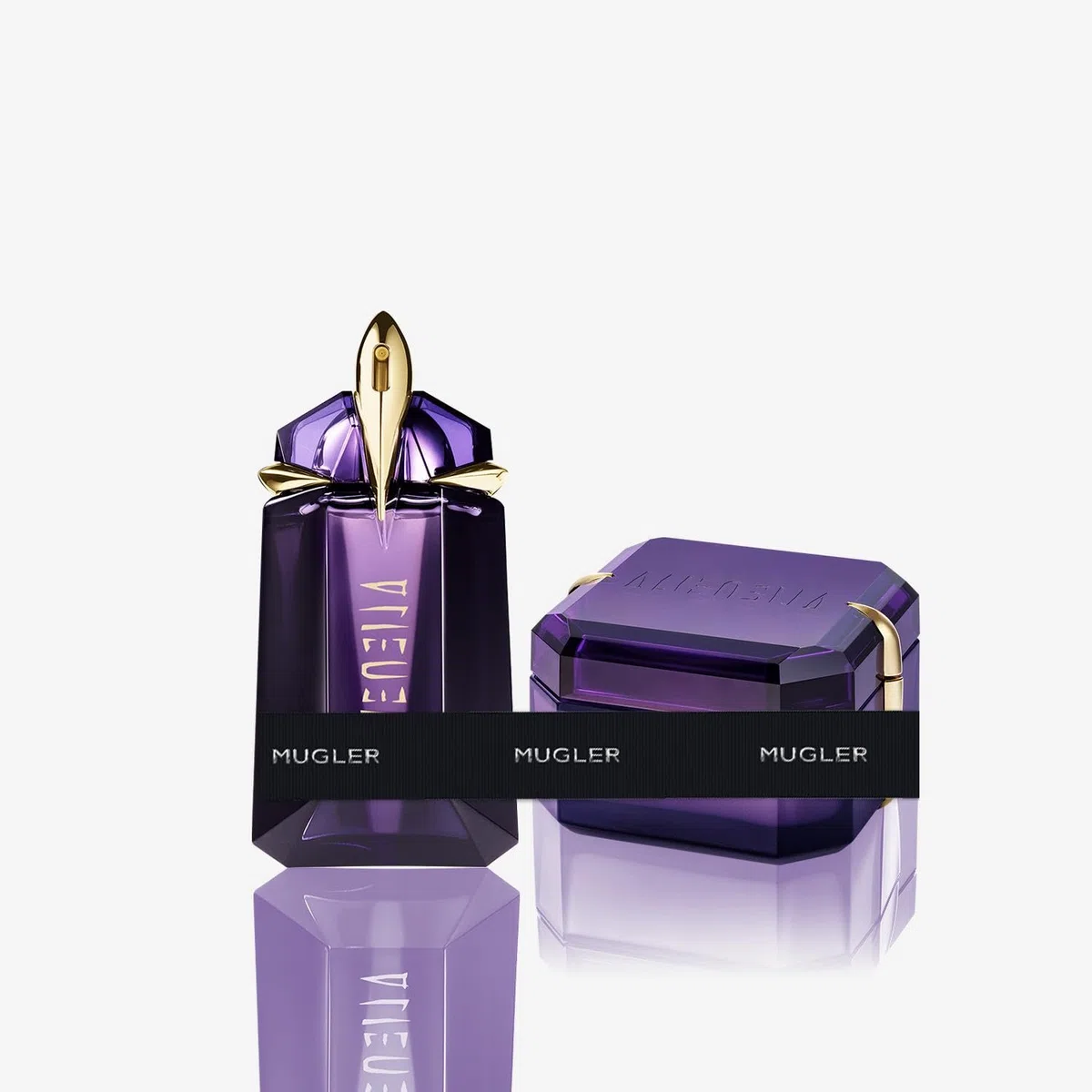 MUGLER Alien Eau De Parfum, Perfume Para Mujer, Ambarino, Amaderado y Floral, Fragancia Excepcional, Recargable, 60 ml + MUGLER Alien Crema Corporal Perfumada, 200 ml