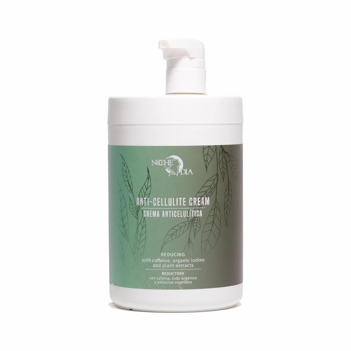 Noche y Día - Crema Anticelulitis y Reductora - 1000 ml - Mejora el Efecto de Piel de Naranja - Combate la Celulitis - Suaviza e Hidrata