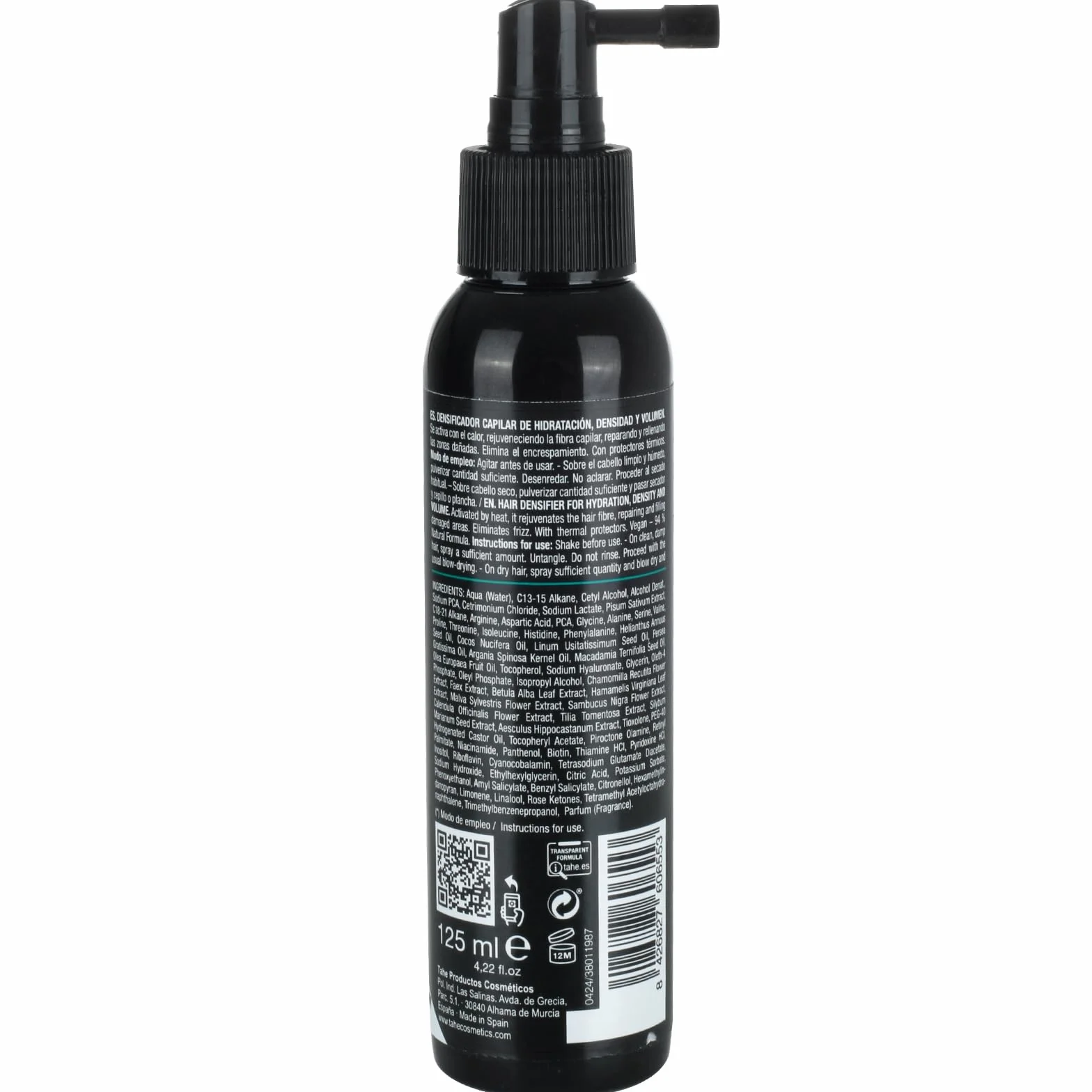 Tahe Peptide T98 Crema de peinado densificadora capilar Density que aporta hidratación, densidad y volumen, 125 ml