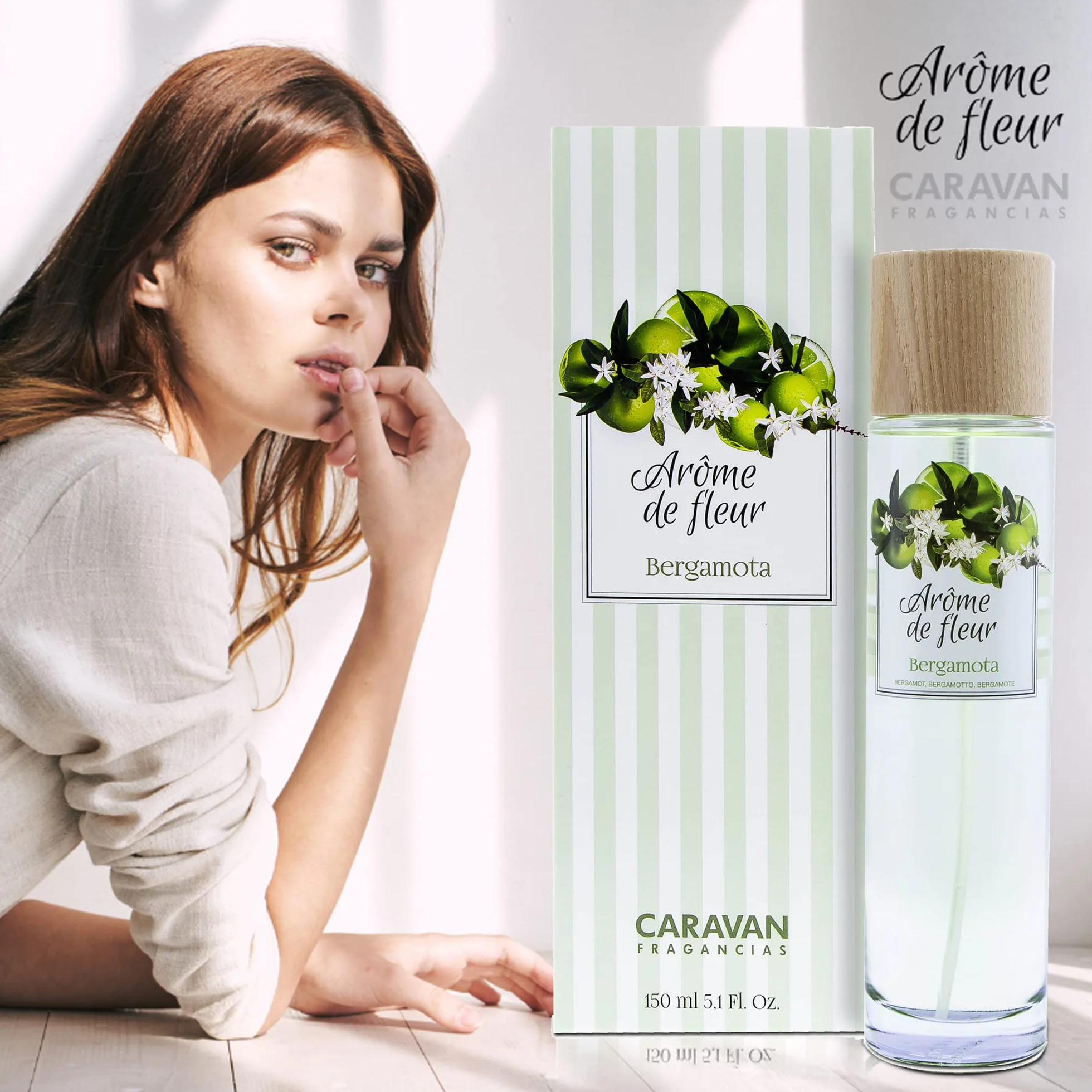 Caravan, Set de 2 frascos 150 ml, arome de fleur bergamota