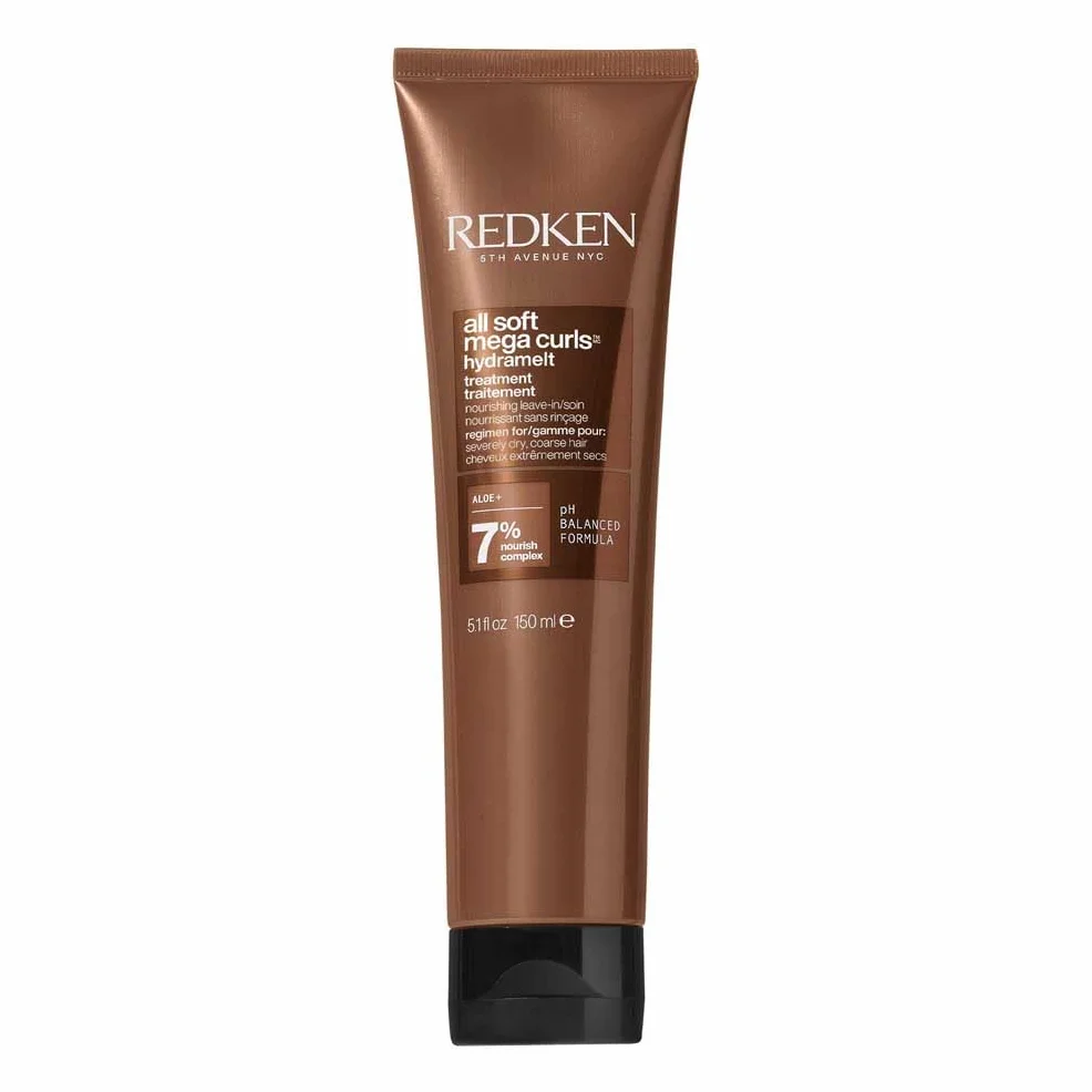 Redken All Soft Mega Curls, Tratamiento sin aclarado para cabello rizado seco y muy seco, Limpia e hidrata los rizos y ondas, Sin sulfatos ni parabenos, 150 ml