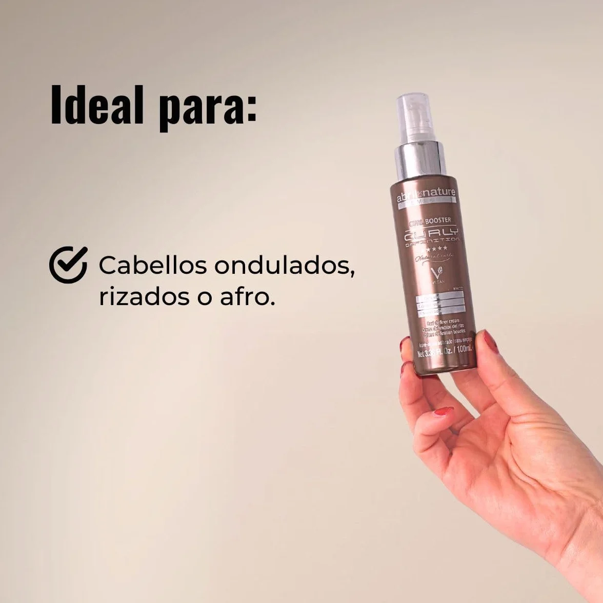 abril et nature - Sérum profesional para cabello rizado y ondulado Curly Definition - Fija y define los rizos con resultados de larga duración - Repara los daños y recupera la hidratación - 100ml