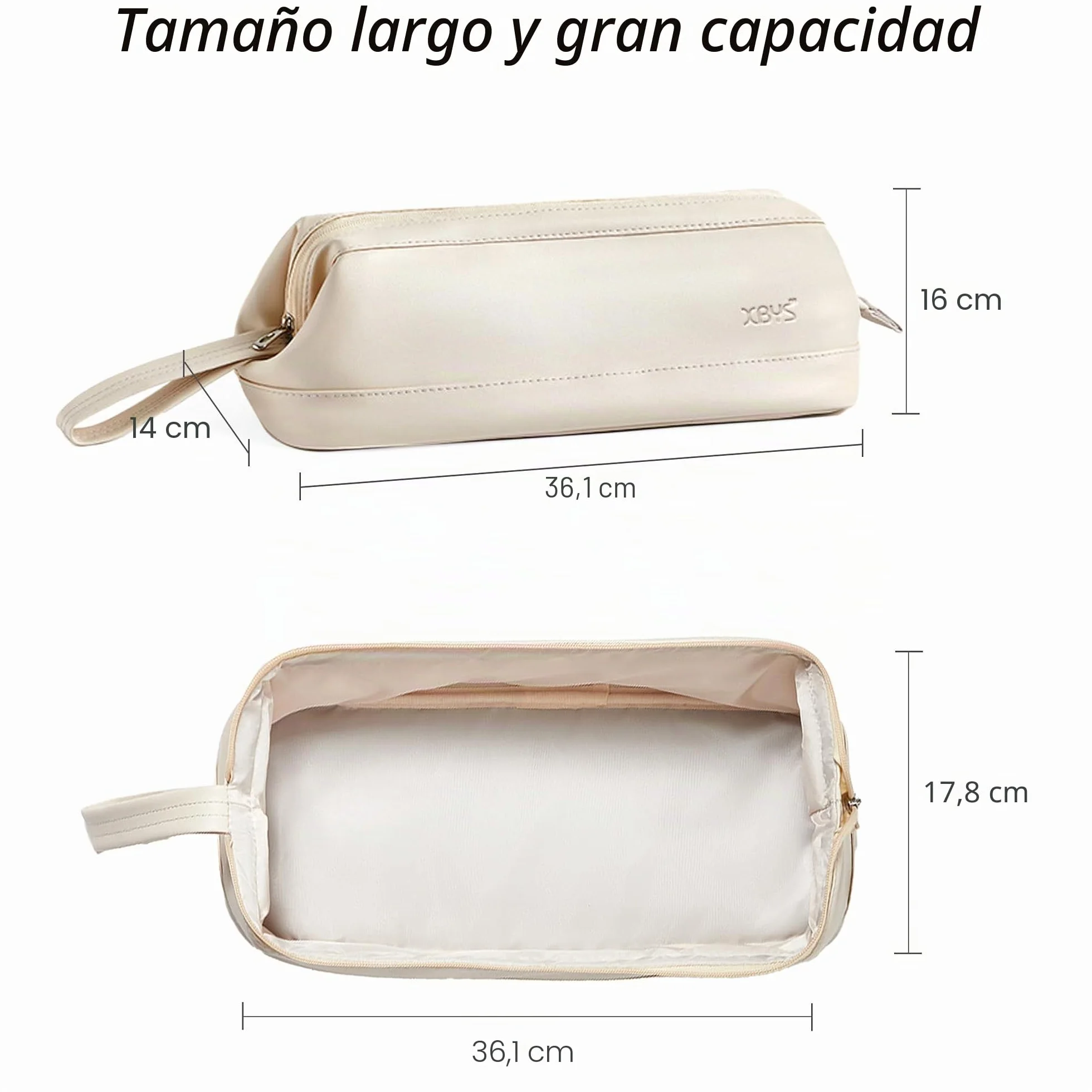 Bolsa de Almacenamiento de Viaje para Secador de Pelo Dyson Airwrap/Shark Flexstyle Complete Styler y Accesorios, Estuche de Viaje Portátil, Funda Plancha Pelo de Transporte (Blanco, Capa única)