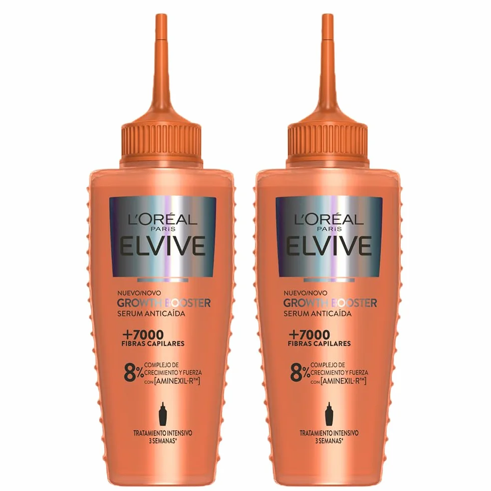 2 x L'Oréal Paris Elvive Growth Booster Serum Anticaída 102ml
