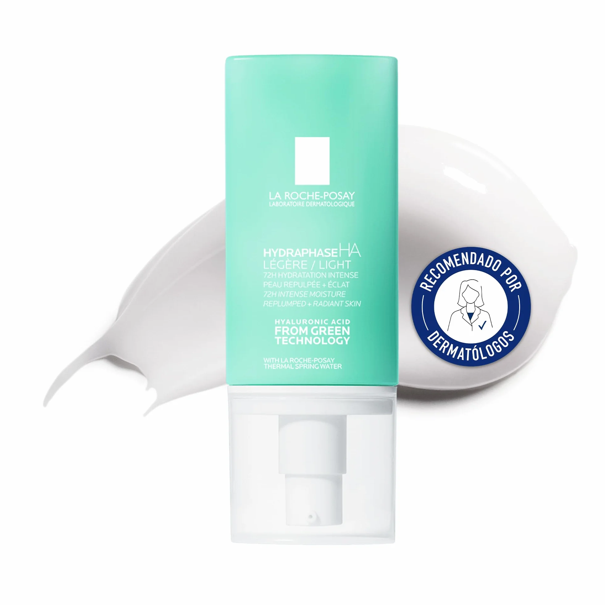 La Roche Posay Tratamiento Dermatológico Hidratante Intensivo, Piel Rehidratada y Luminosa durante 72 Horas, Fórmula con Ácido Hialurónico y Agua Termal, Hydraphase HA Ligera, 50 ml