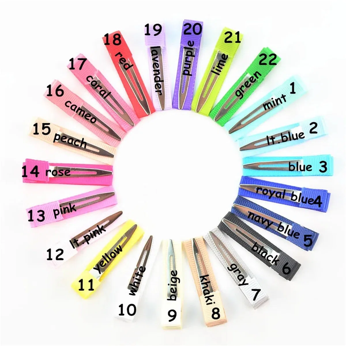 Base De Horquillas En Blanco 500 pinzas de cocodrilo con forro cinta - Pinzas una sola punta 45 mm for el cabello DIY Para Manualidades, Accesorios Para El Cabello