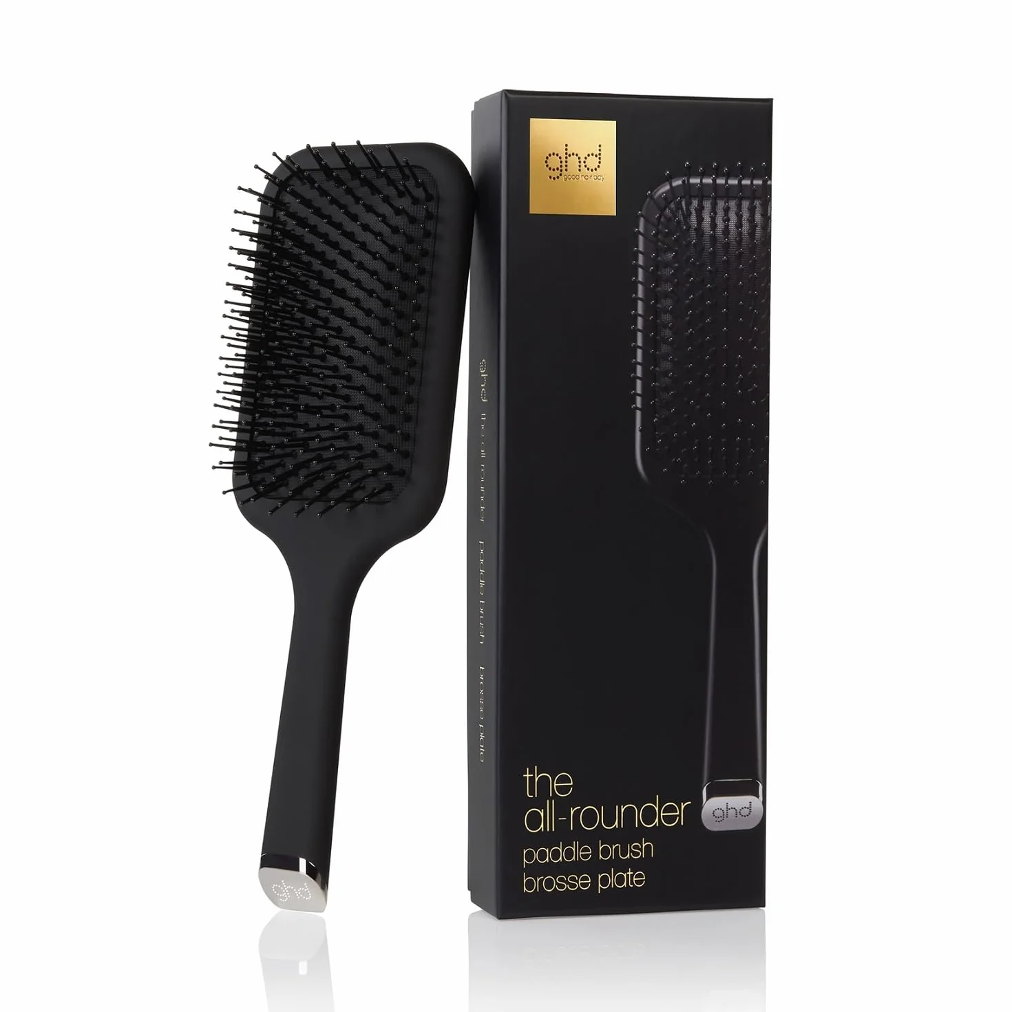 ghd the all rounder - cepillo de pala para Todos los tipos de cabello, para Mujeres, Negro