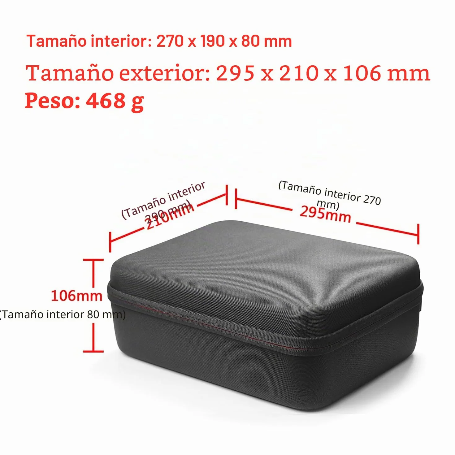 Estuche de transporte para secador de pelo Dyson Supersonic HD16, caja de almacenamiento de viaje, bolsa rígida para secador de pelo Dyson Supersonic HD16, accesorios