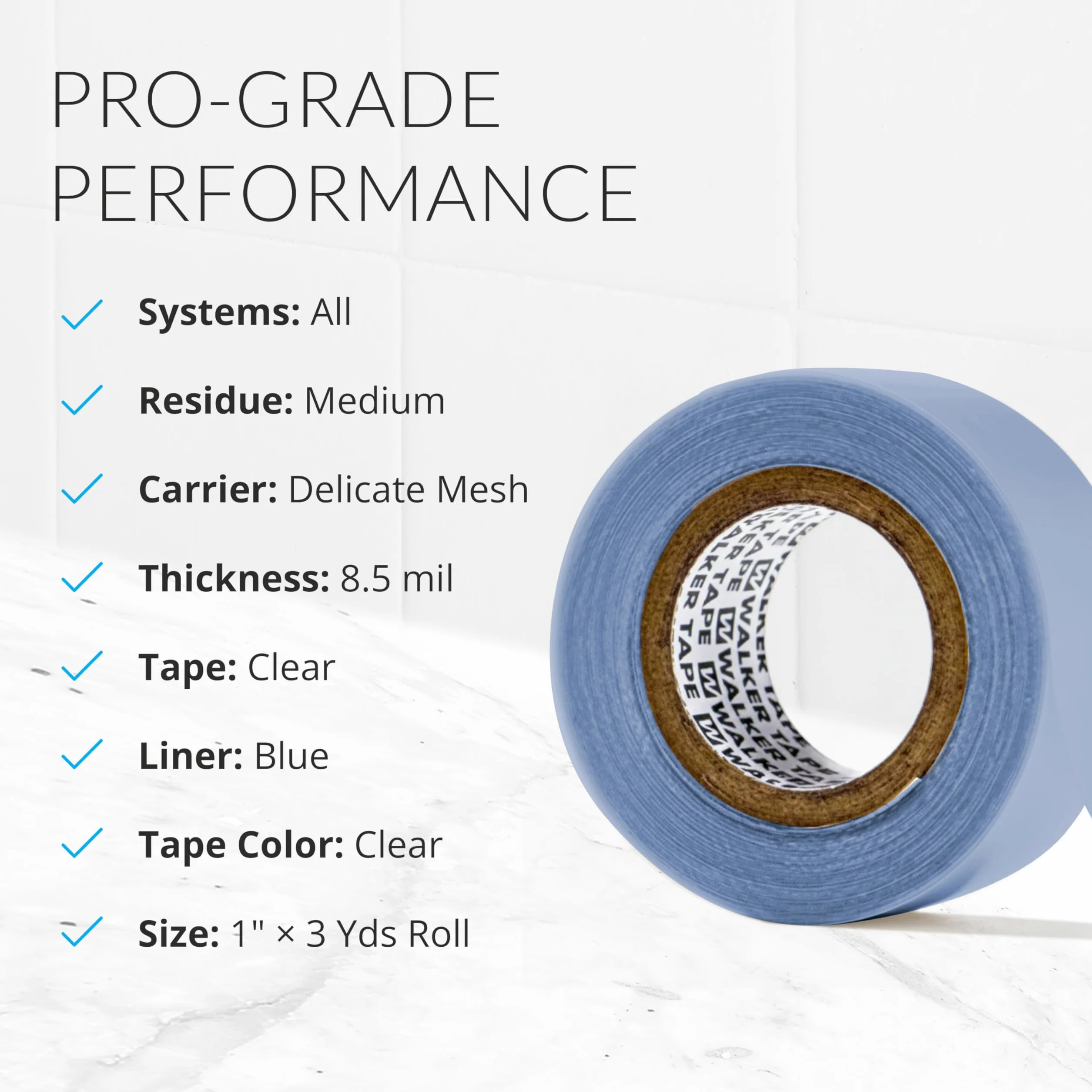 1" X 3 YDS encaje frontal soporte cinta Roll