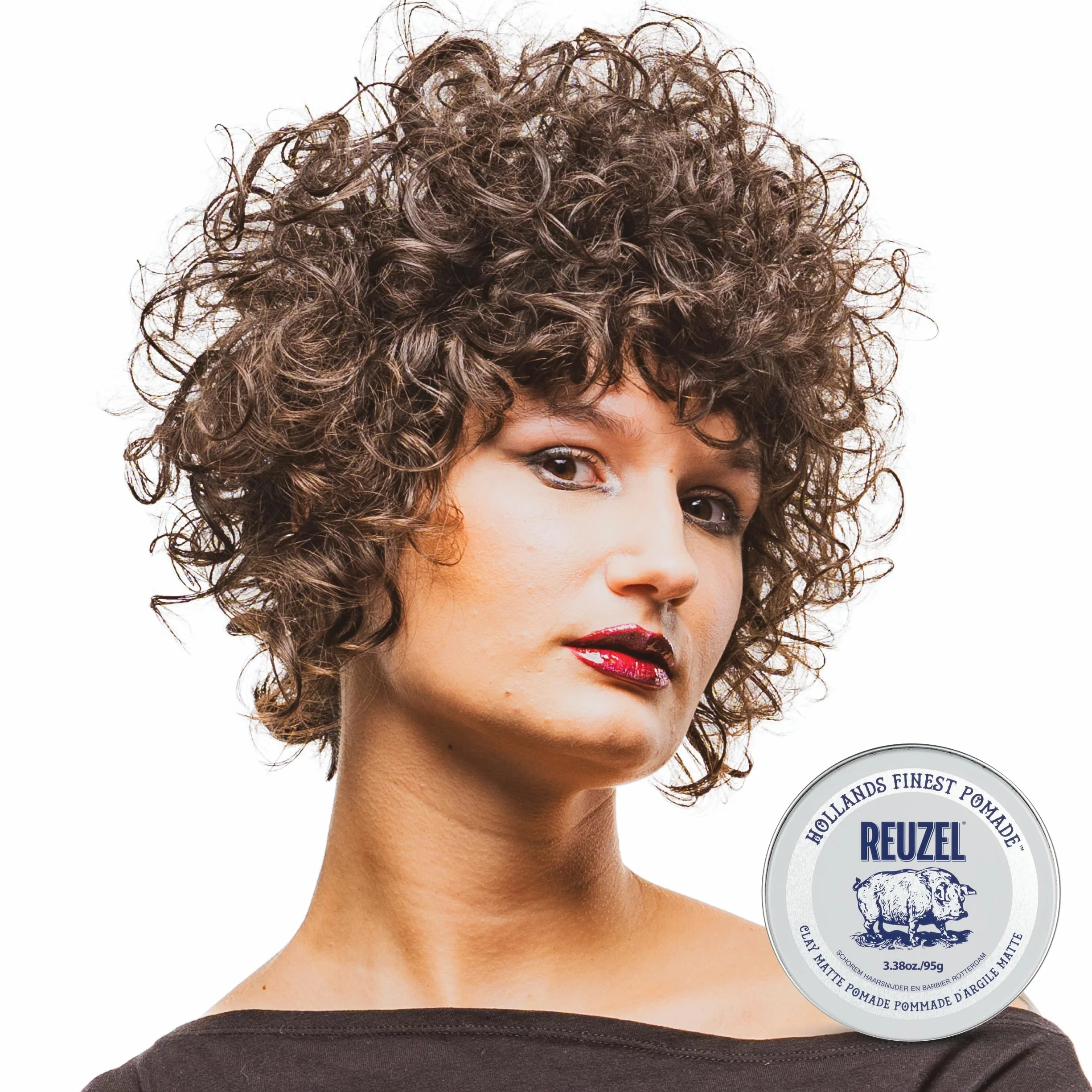 Reuzel 2026 Road Trip, Matte Clay Pomade, No Shine with Medium Hold for a Natural Style and Finish, 95g + Free Travel Size 35g