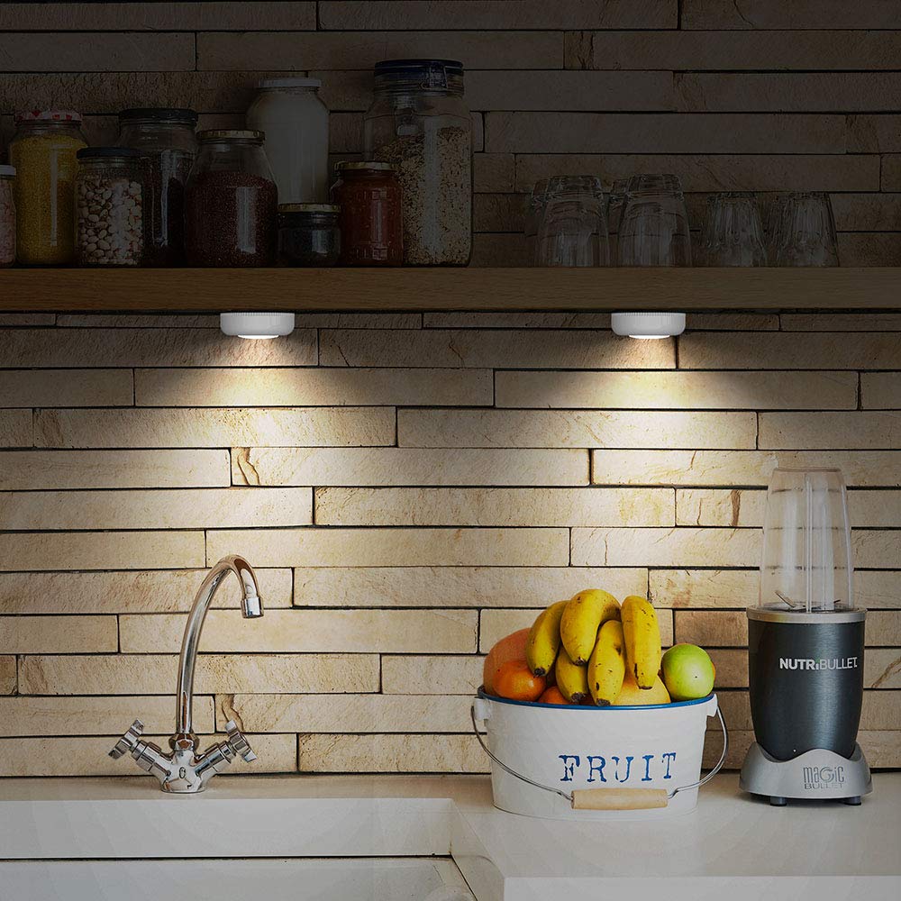 Portable Touch LED Puck Lights for Versatile Spaces