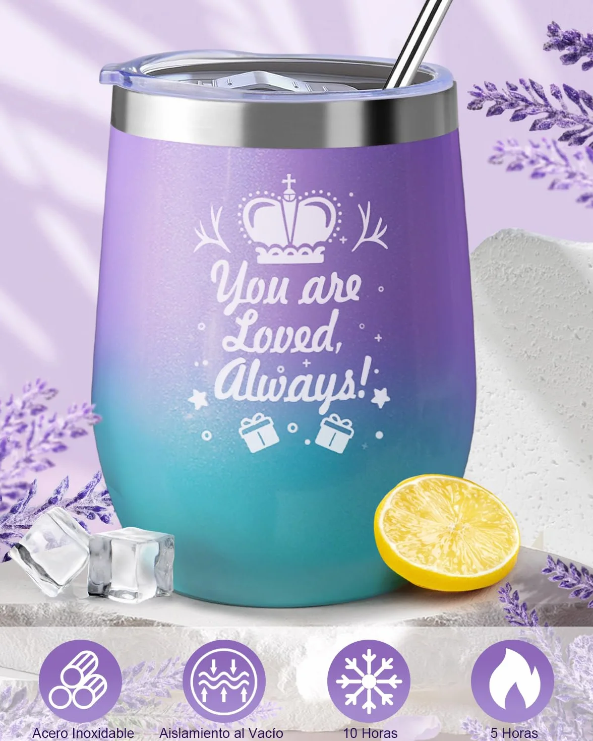 LIVEHITOP Regalo Mujer, Regalos Originales para Mujer, Amigas Madre Hermana Esposa 7PCS Regalo Set Incluye Taza Termica Cumpleaños, San Valentín, Día de la Madre, Navidad