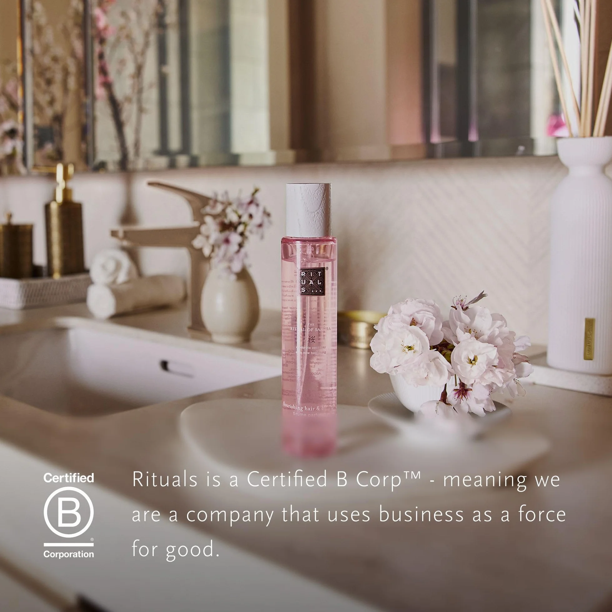 RITUALS Bruma para el cuerpo y el cabello de The Ritual of Sakura - con Flor de Cerezo - Aroma floral y delicado - 50 ml