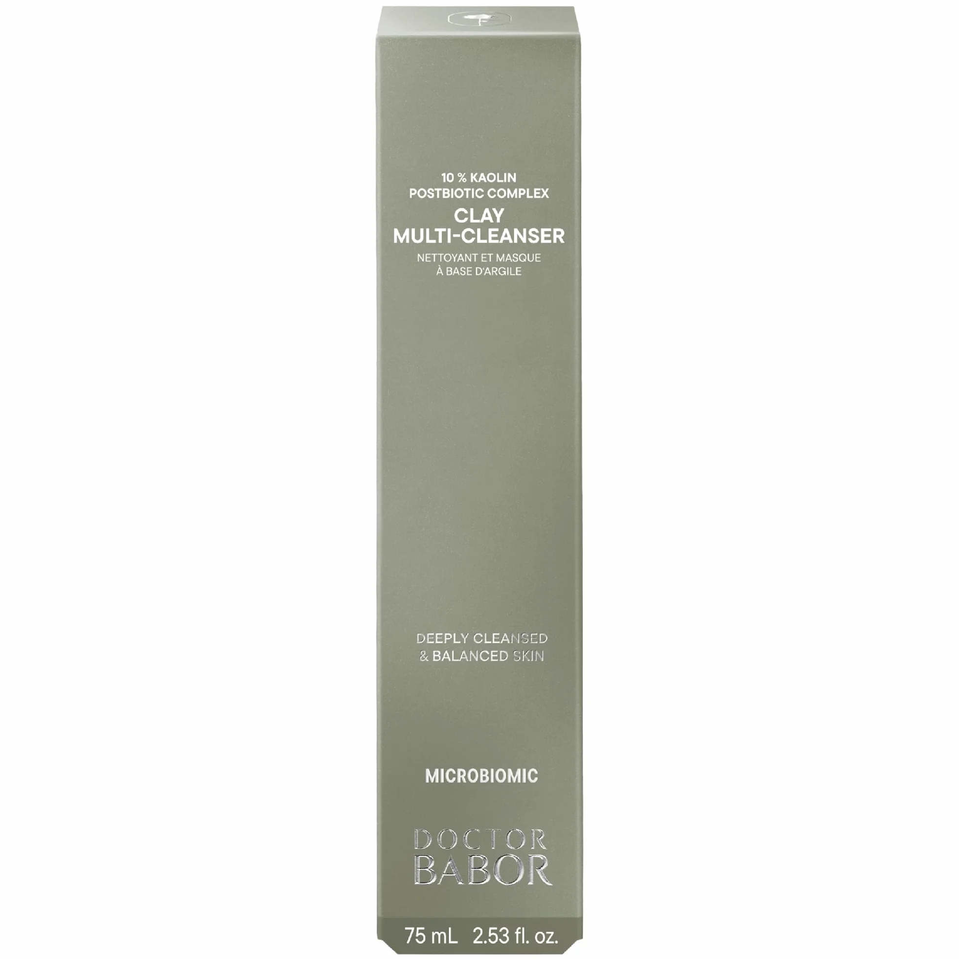 DOCTOR BABOR Microbiomic Clay Multi Cleanser (70 ml) - Limpiador facial vegano con arcilla blanca - Limpieza y mascarilla facial para un cutis equilibrado y radiante