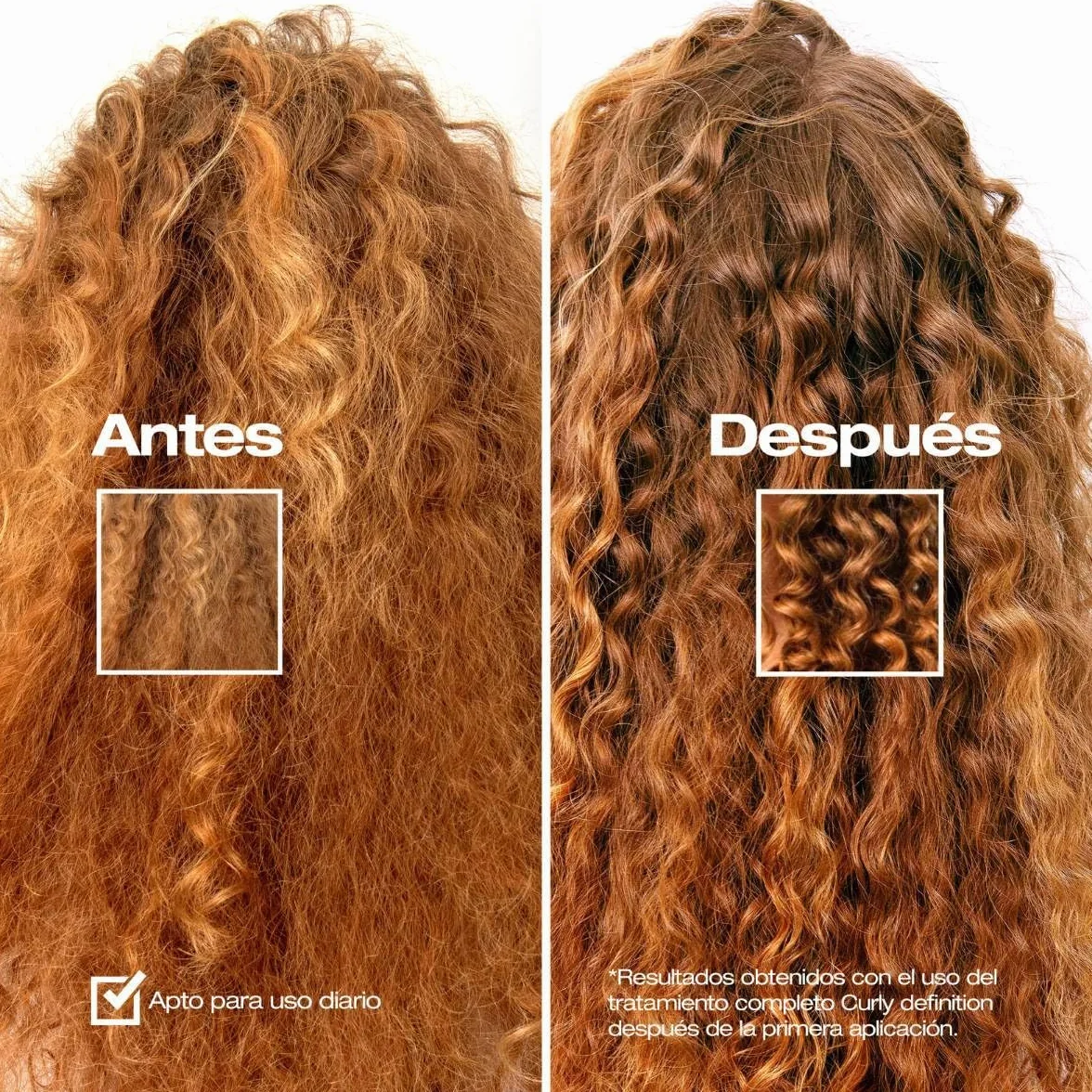abril et nature - Sérum profesional para cabello rizado y ondulado Curly Definition - Fija y define los rizos con resultados de larga duración - Repara los daños y recupera la hidratación - 100ml