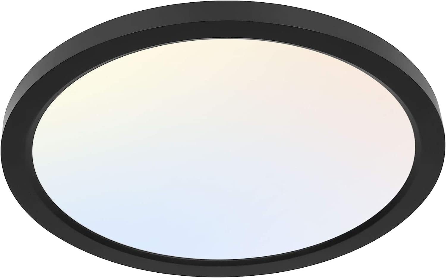 Black 12-Inch Adjustable Round LED Panel Light