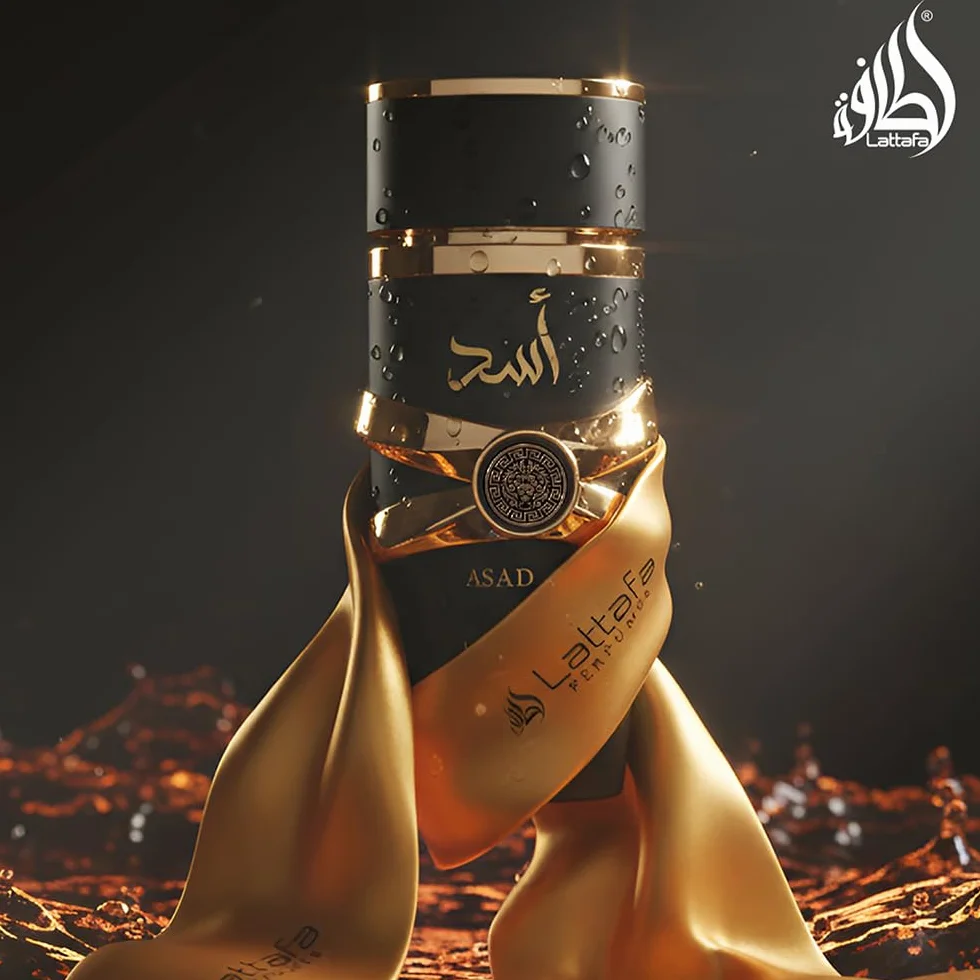 Lattafa Asad Perfume, fragancia refrescante de madera y almizcle, 100 ml, perfume unisex (paquete de 1)