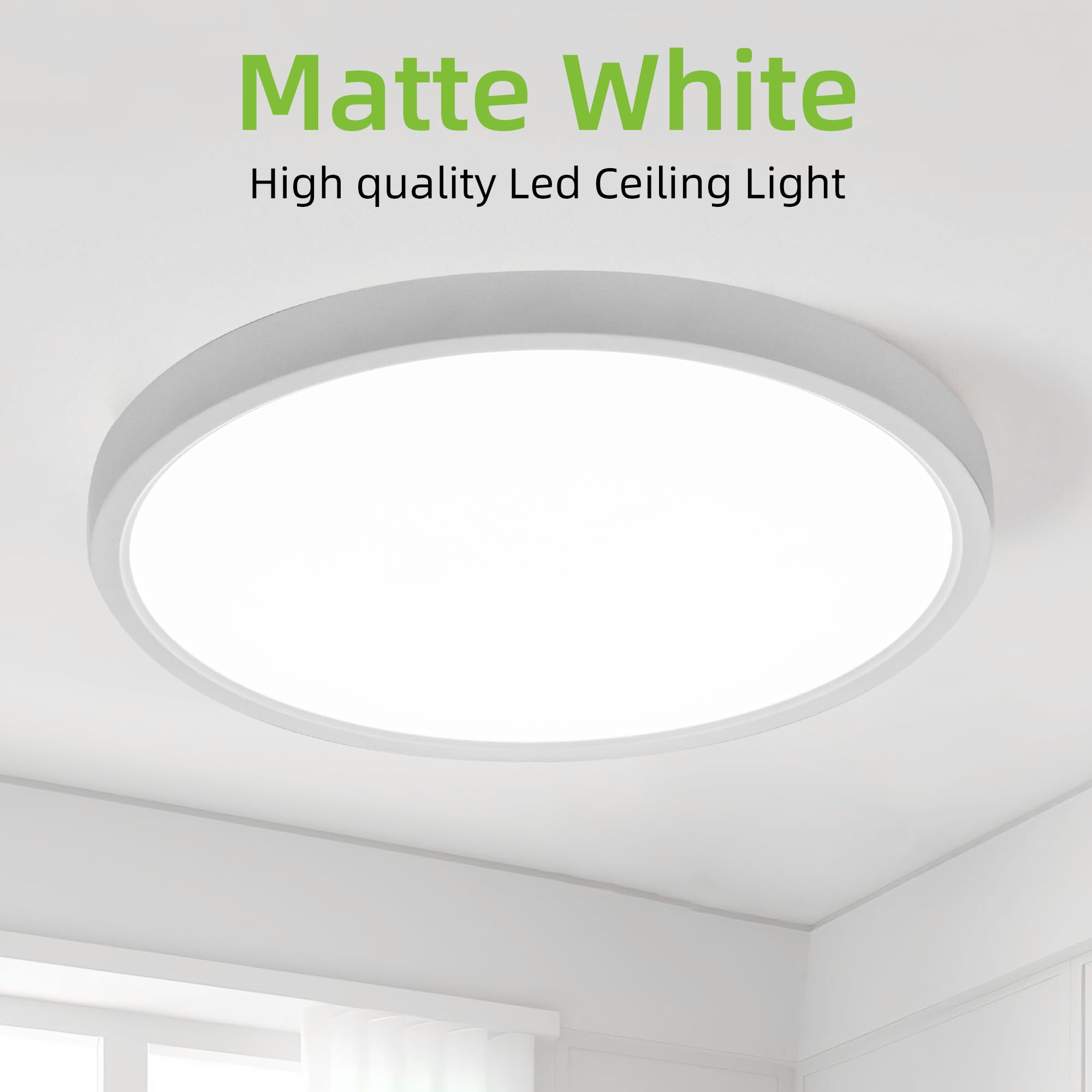 12-Inch Selectable CCT Round LED Flush Mount Light