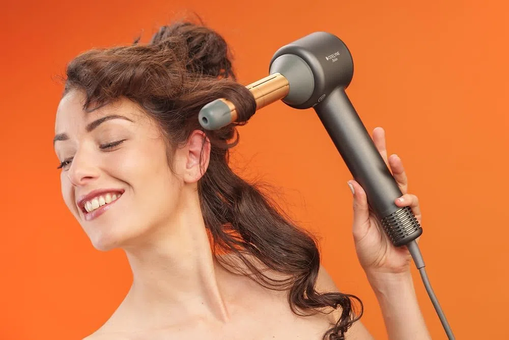 IonAir Expert - Secador de Pelo Iónico Profesional Inteligente: Rizador, Alisador Anti-Frizz y Moldeador de Ondas. Tecnología de Control Automático del Calor, Pequeño e ideal para Viaje